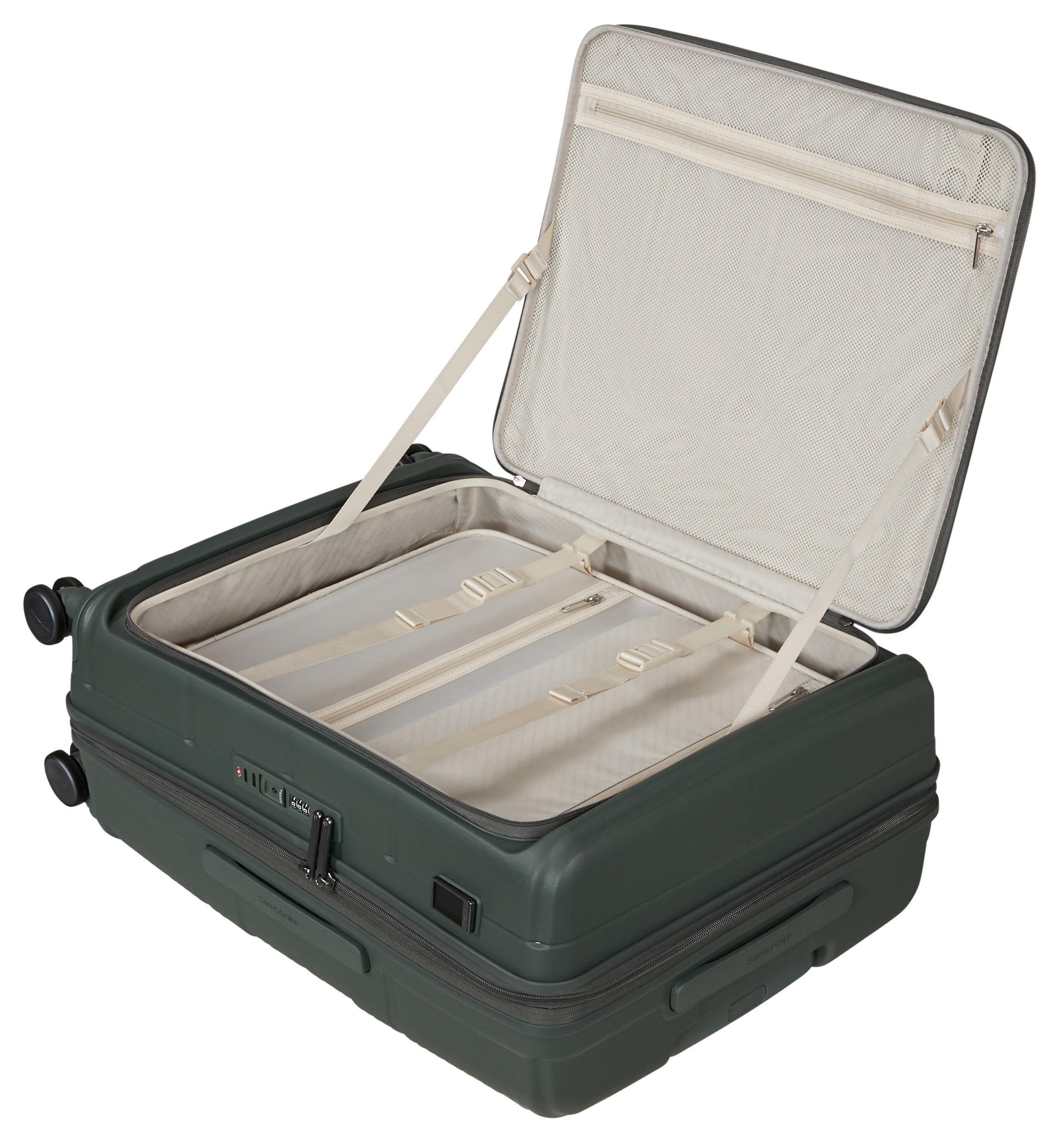 Samsonite Hartschalen-Trolley »PARALUX, verschiedene Größen und Farben« 72 l 4 Rollen Reisegepäck mit Frontfach Packwürfel Trennpolster