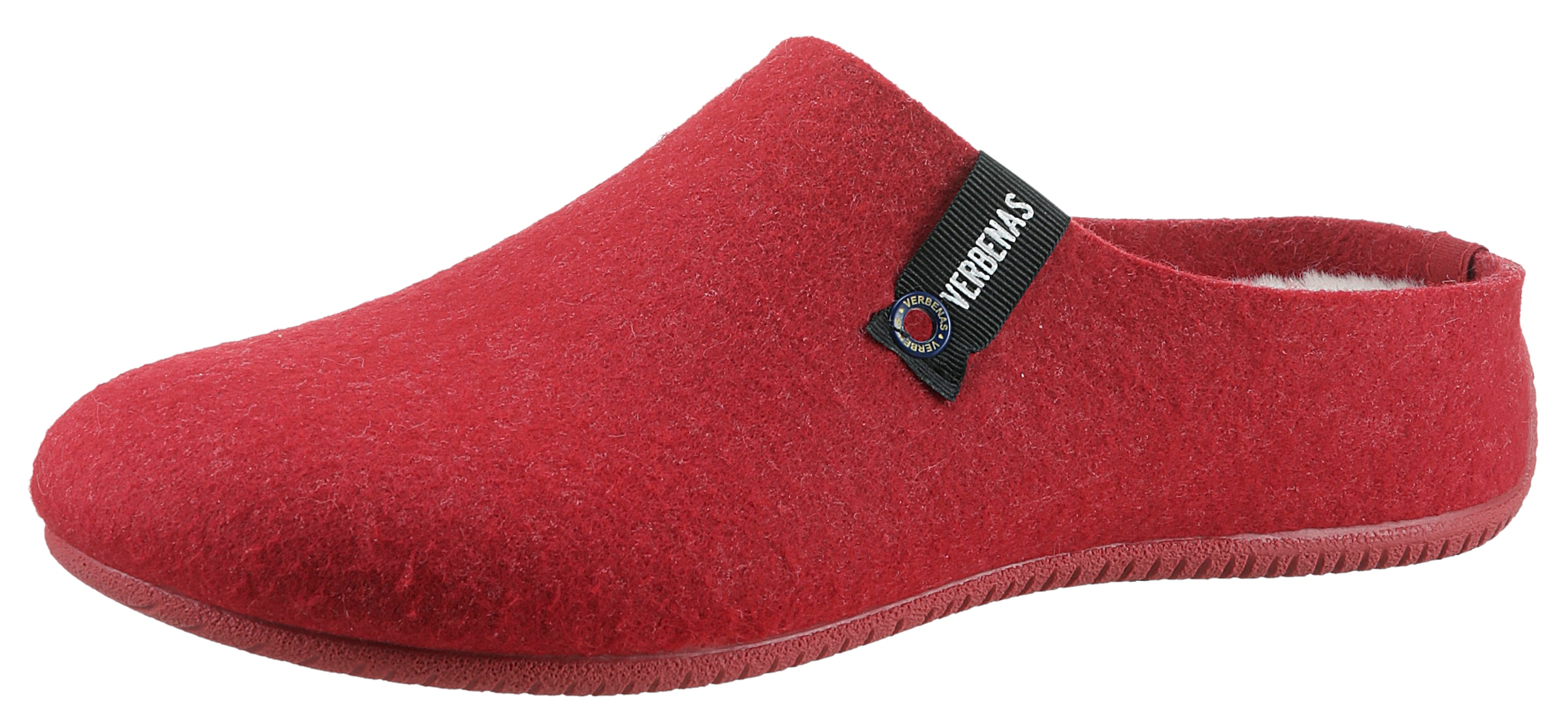 VERBENAS Pantoffel »York Fieltro«, Hausschuh, Homeslipper, Clog mit Warmfutter-Innensohle