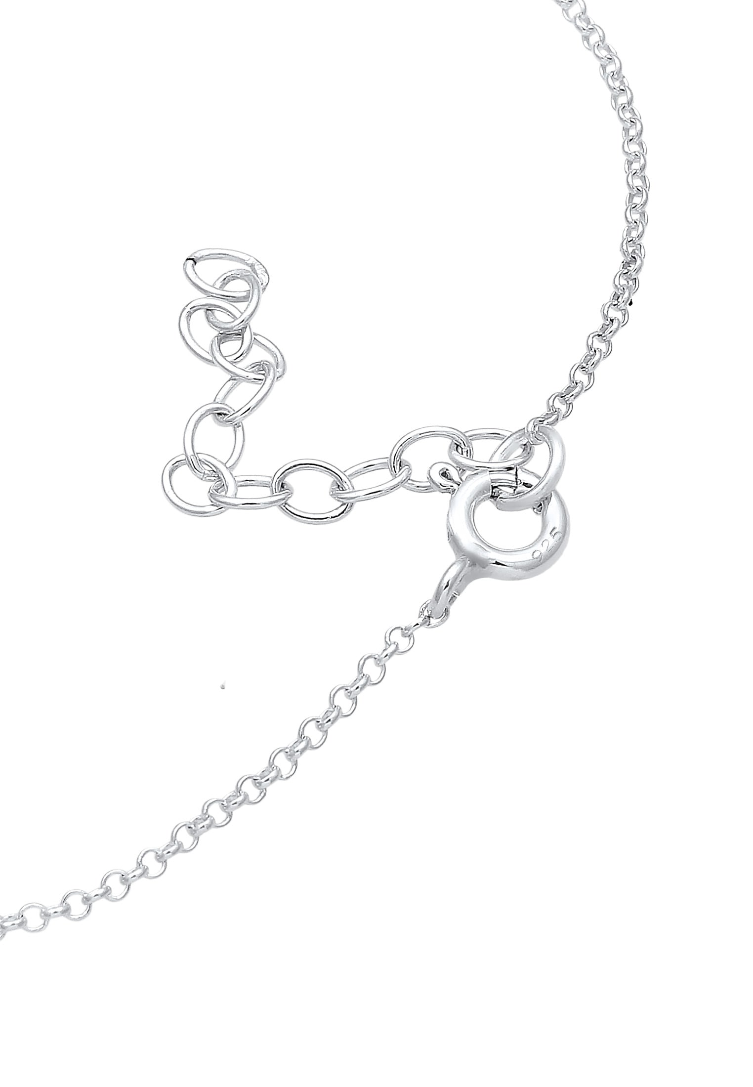 Elli Armkette »Armband Glas Kirstalle Weiß 925 Sterling Silber«