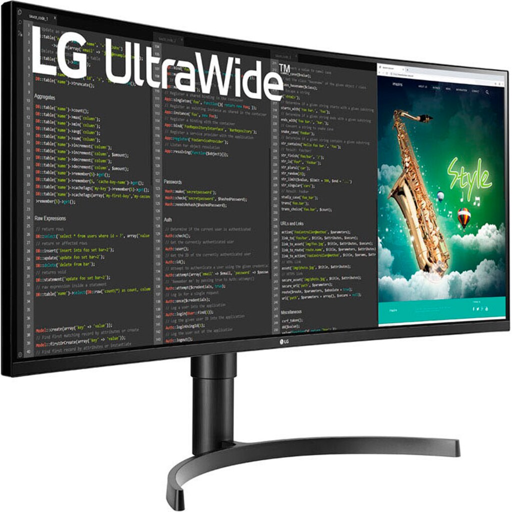 LG LCD-Monitor »35WN75C-B«, 89 cm/35 Zoll, 3440 x 1440 px, UWQHD, 5 ms Reaktionszeit, 100 Hz