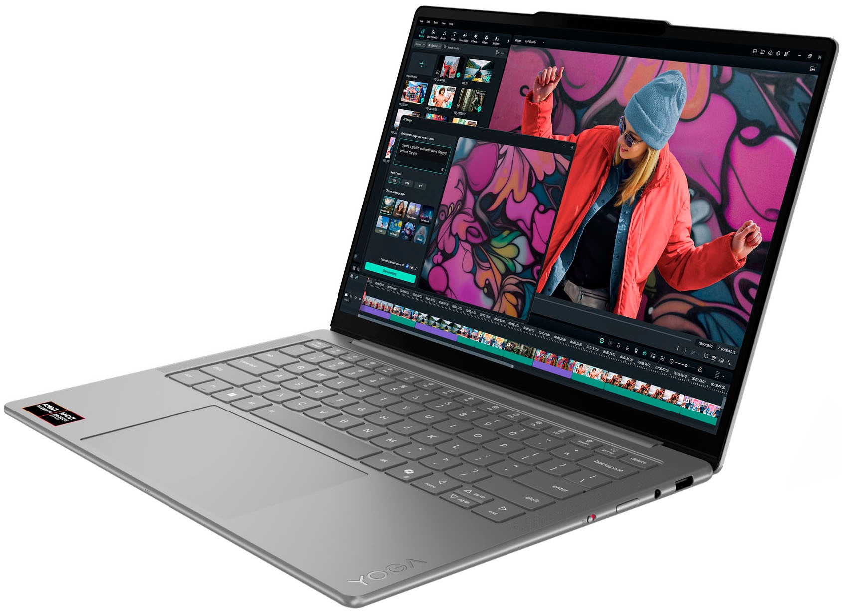 Lenovo Notebook »Yoga Slim 7 14AKP10« 35,56 cm / 14 ″ AMD Ryzen™ AI 5 Radeon 820M 512 GB SSD