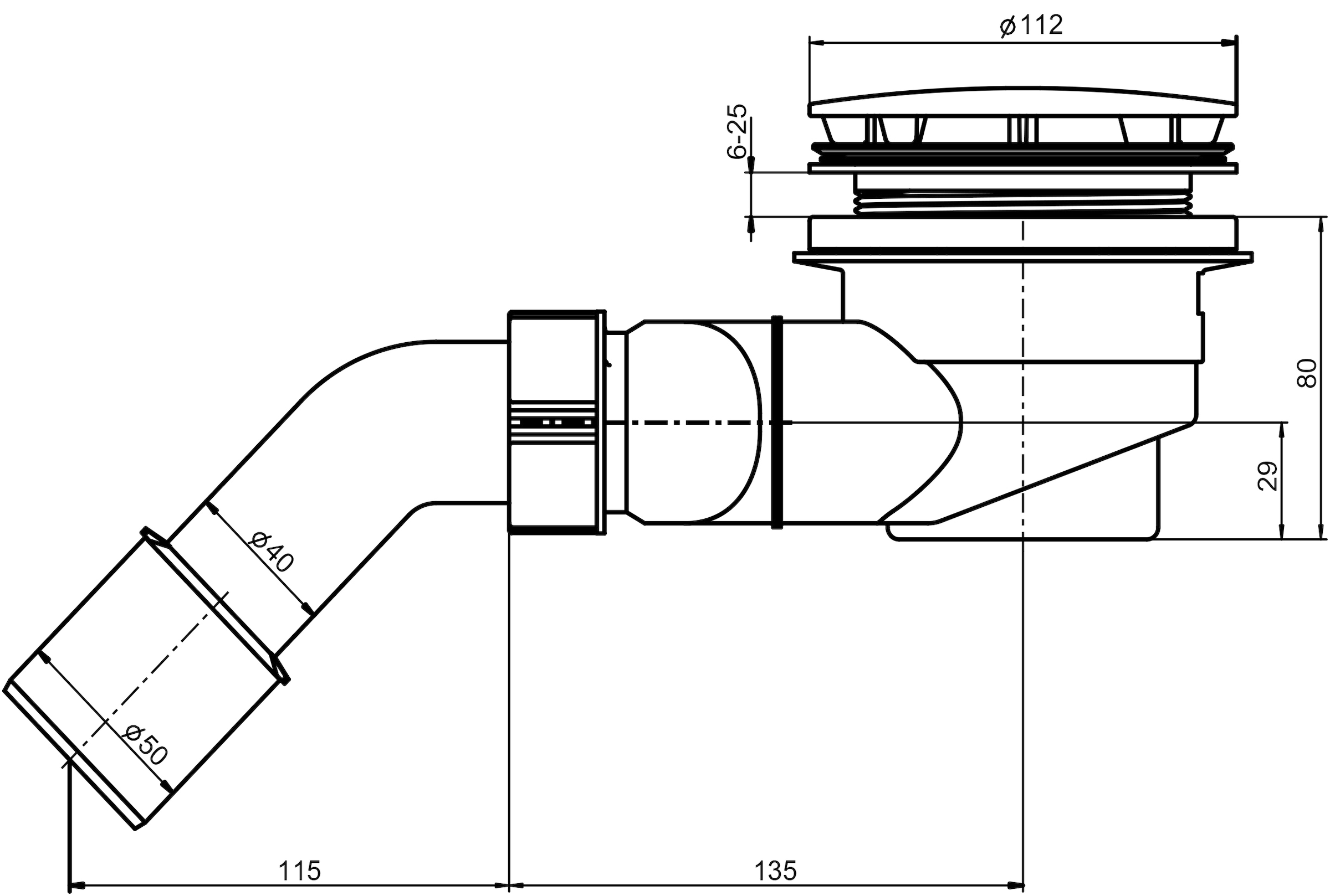 OTTOFOND Duschwanne, (Set), 80x80x6 cm, mit Wannenträger, Ablaufgarnitur und Fugendichtband