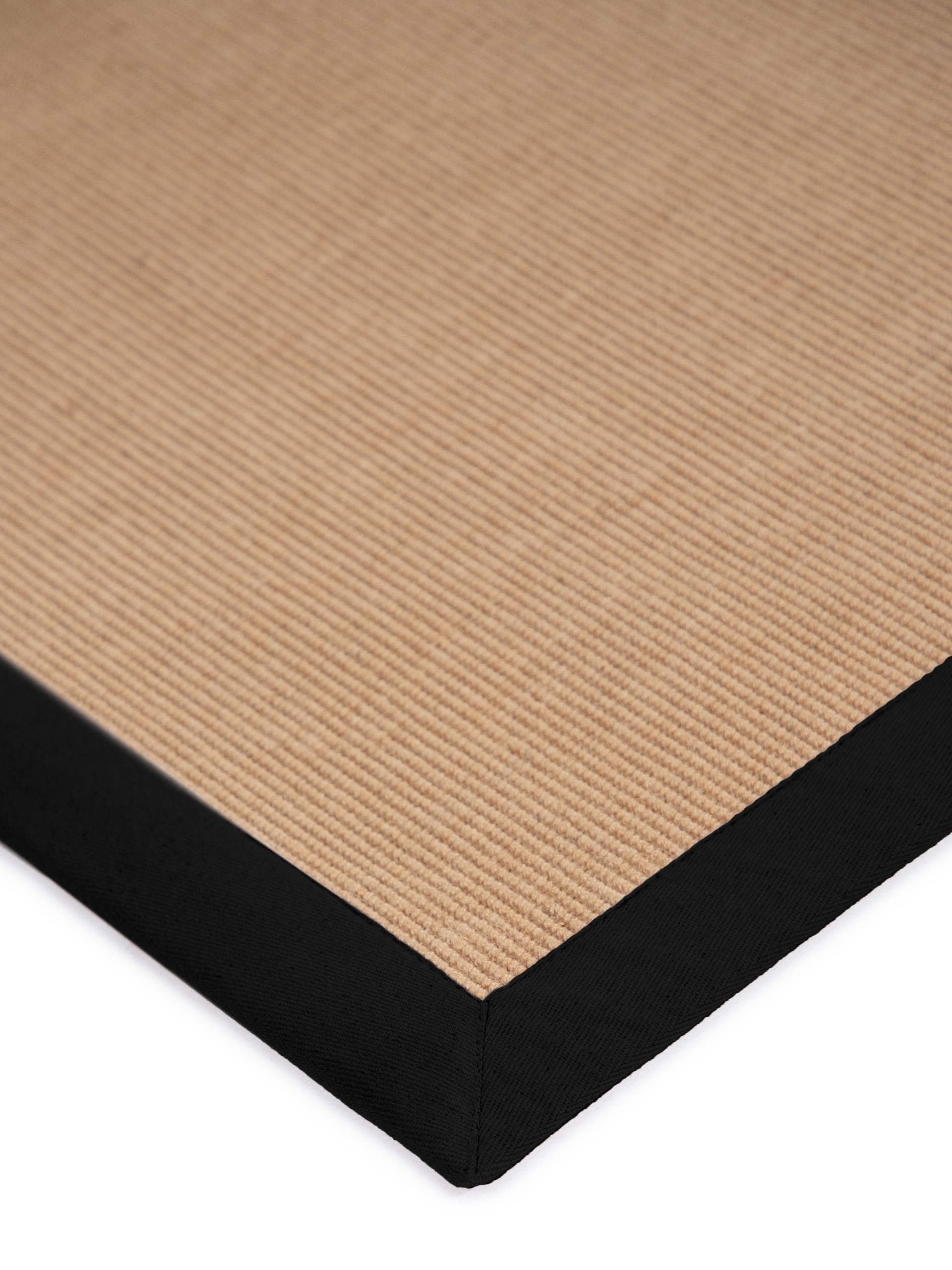 carpetfine Sisalteppich »Sisal,  auch als Läufer erhältlich«, rechteckig, 5 mm Höhe, mit farbiger Bordüre, Anti Rutsch Rückseite, viele Größen, Wohnzimmer