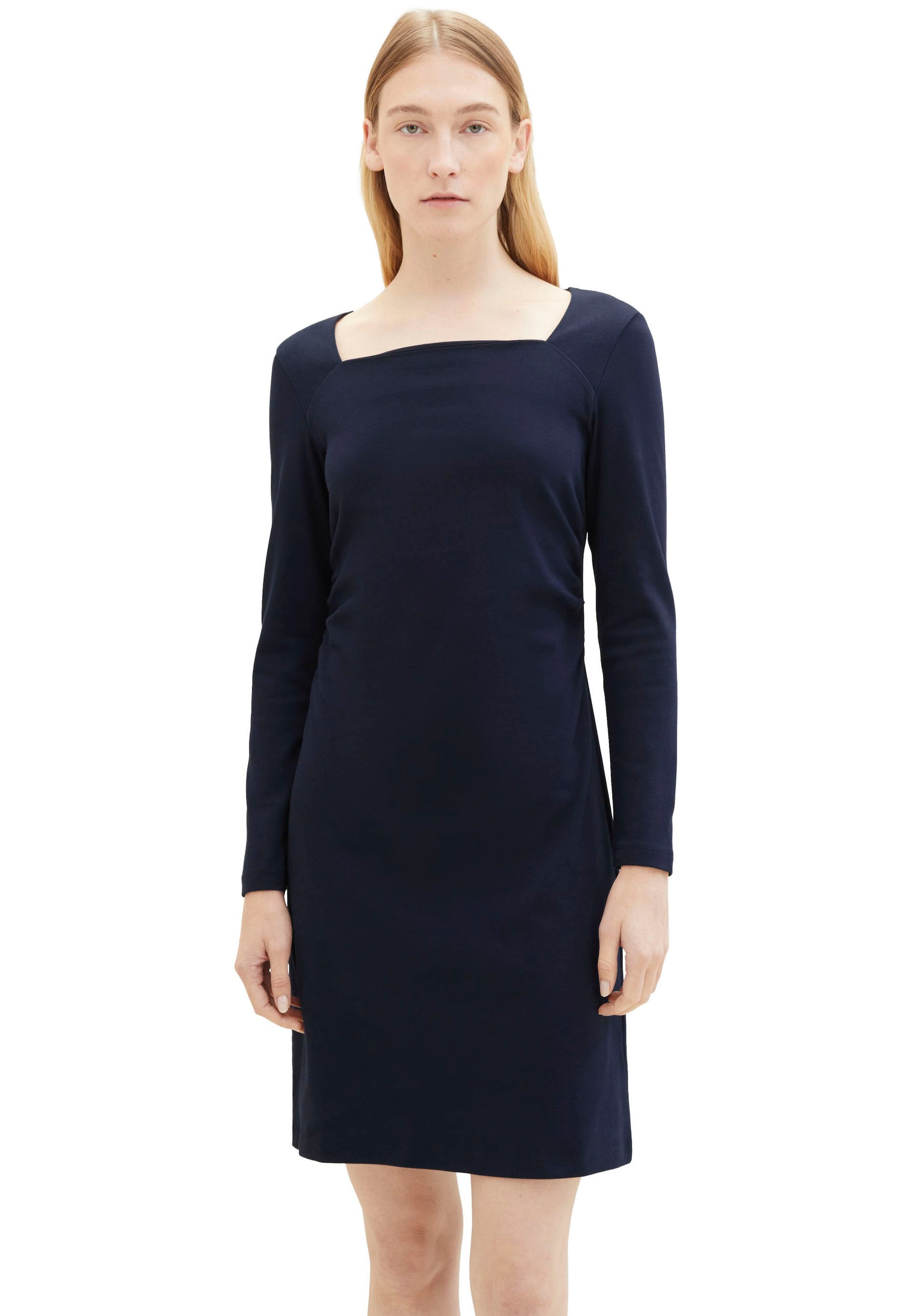 TOM TAILOR Jerseykleid, mit eckigem Ausschnitt
