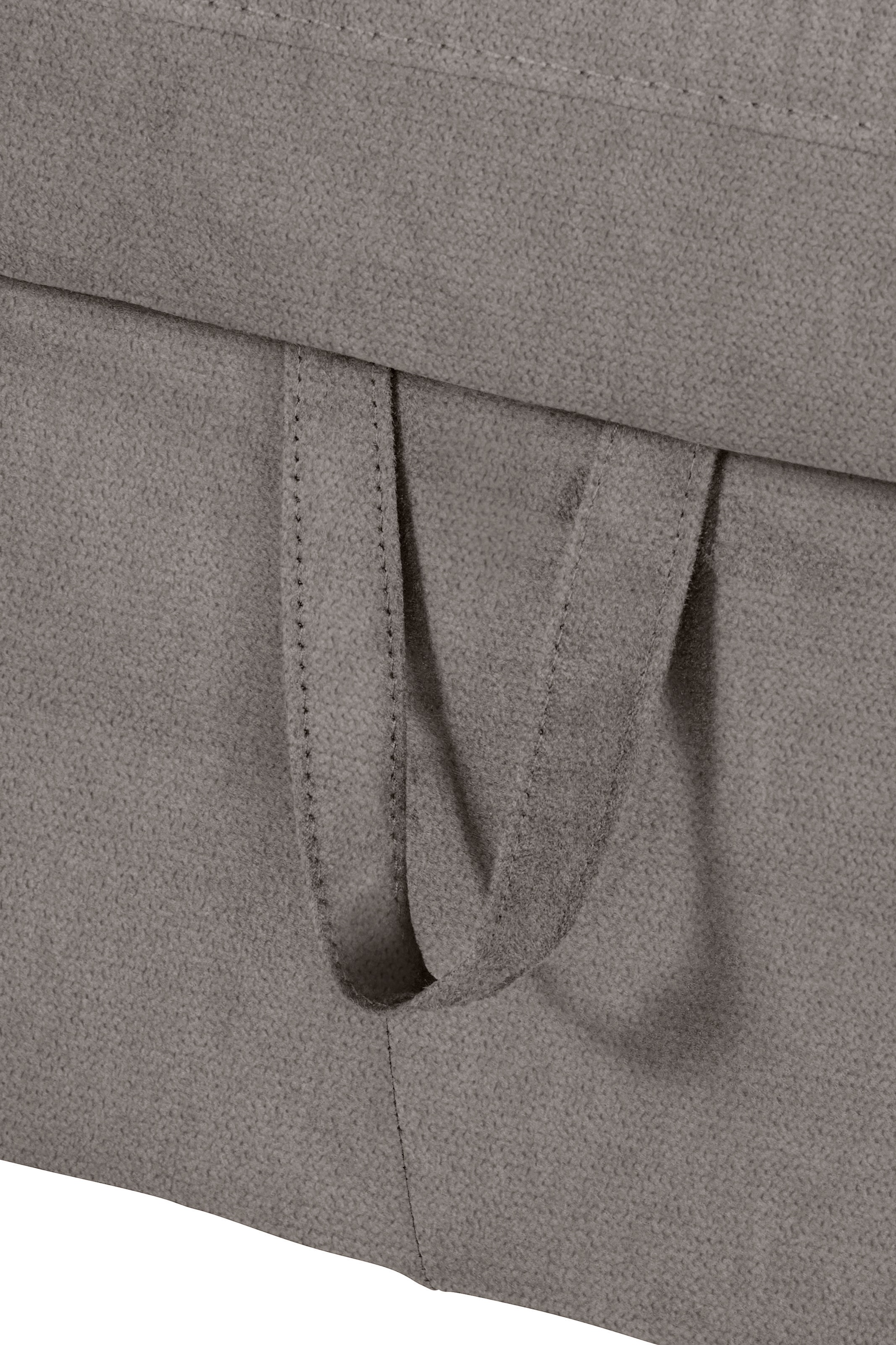 COTTA Ecksofa »Lola L-Form mit Kopfteilfunktion & Hocker«, (Set, mit Hocker), wahlweise mit Bettfunktion, Bettkasten & Armteilverstellung