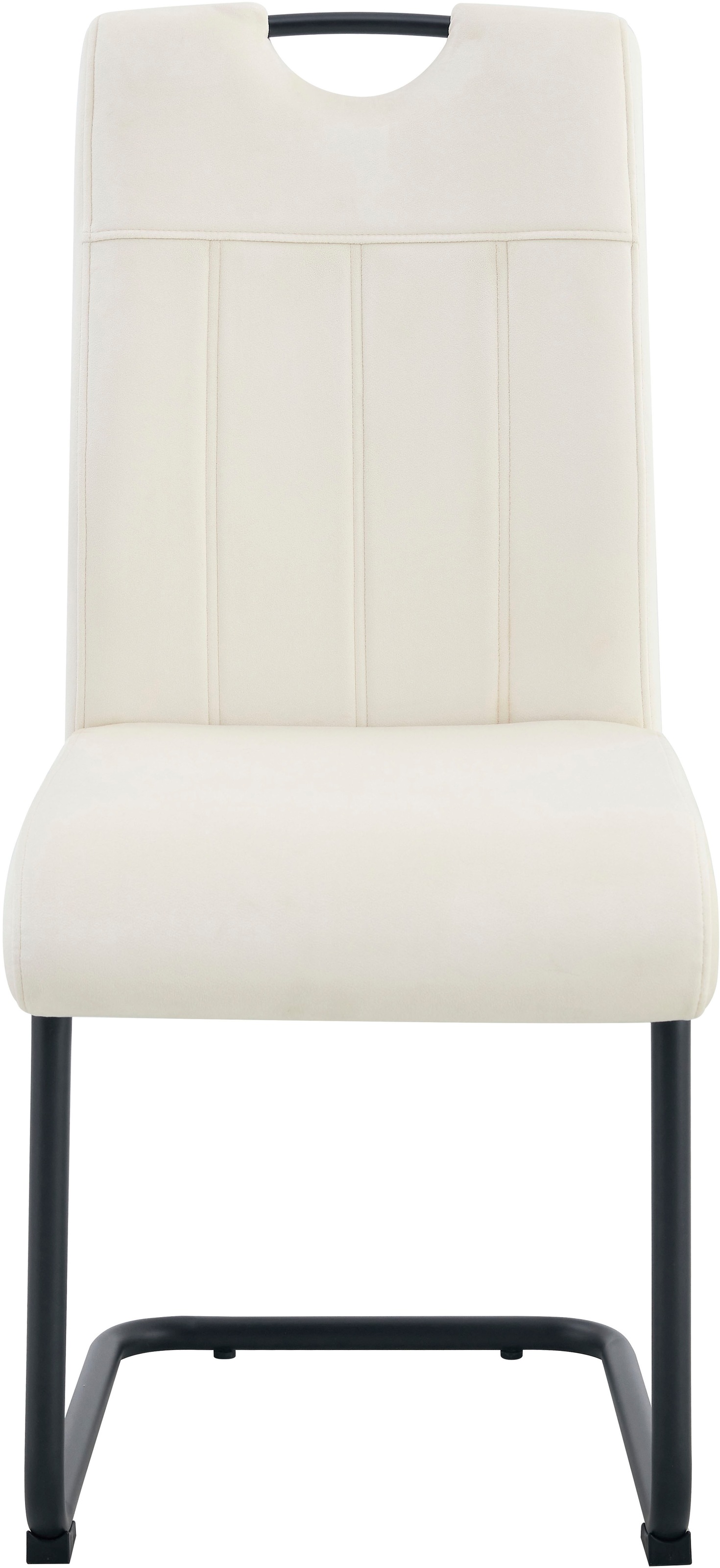 Home affaire Esszimmerstuhl »BRANDON, 2er Set, mit Metallgestell in matt schwarz« (Set) 2 Stk.in verschiedenen Farben, Belsatbarkeit pro Stuhl 120 kg