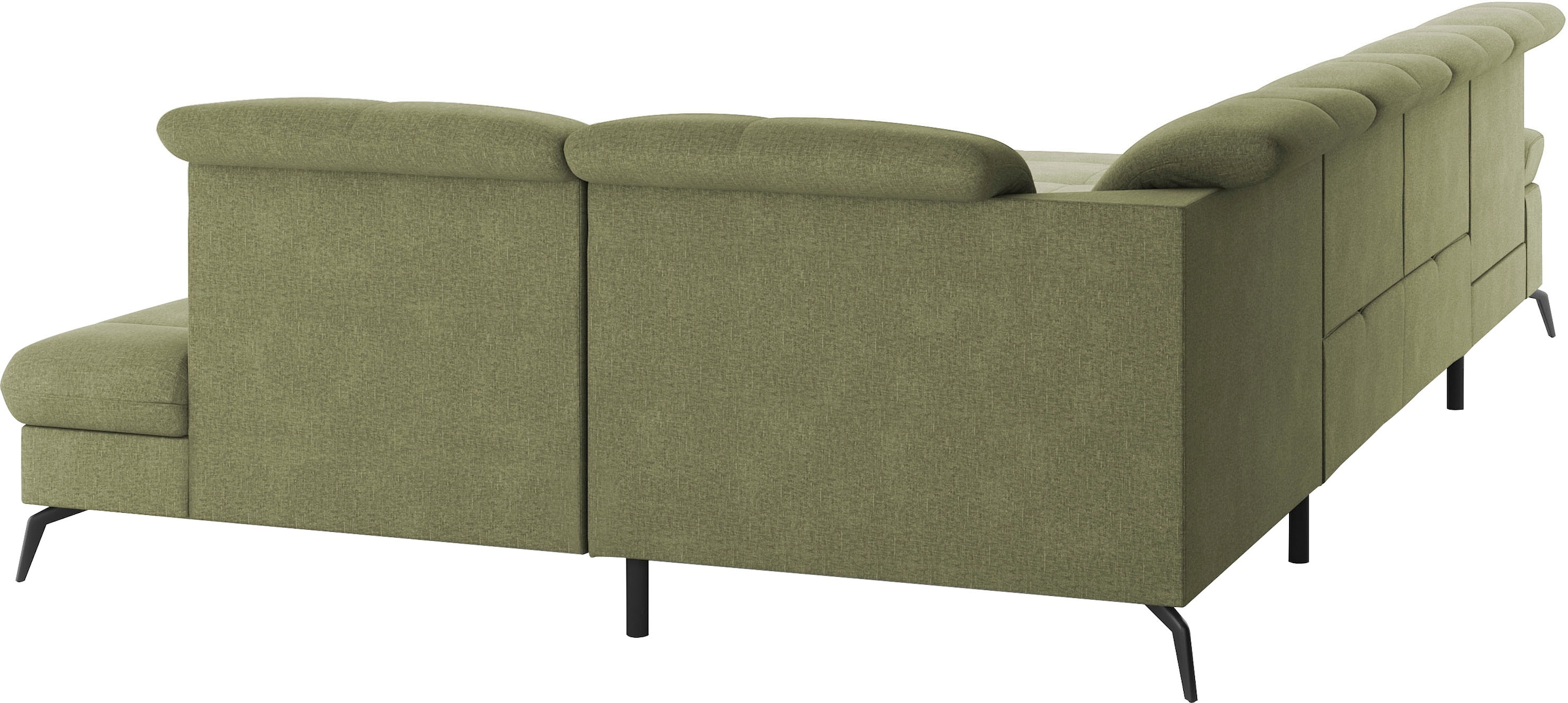 sit&more Wohnlandschaft »Amica, U-Form, inkl. Sitztiefenverstellung und Armteilverstellung«, wahlweise mit Kopfteilverstellung, Bettfunktion und Bettkasten