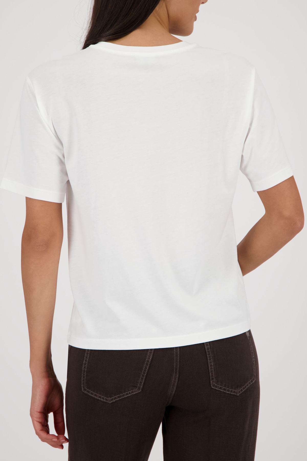 Monari T-Shirt »Shirt Schrift« Regular fit mit Schmuckdetails