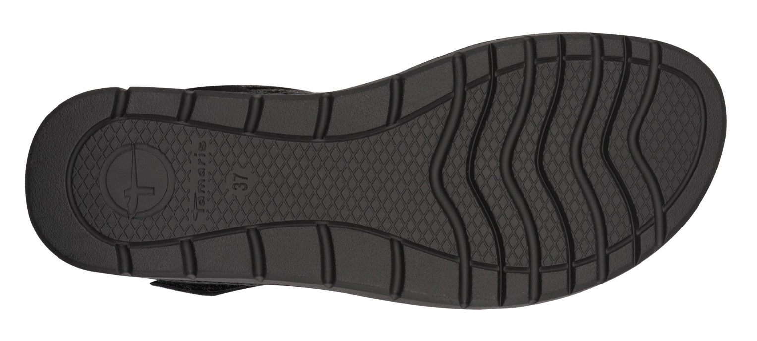 Tamaris Keilsandalette, Sommerschuh, Sandale, Plateauabsatz, mit Klettverschluss