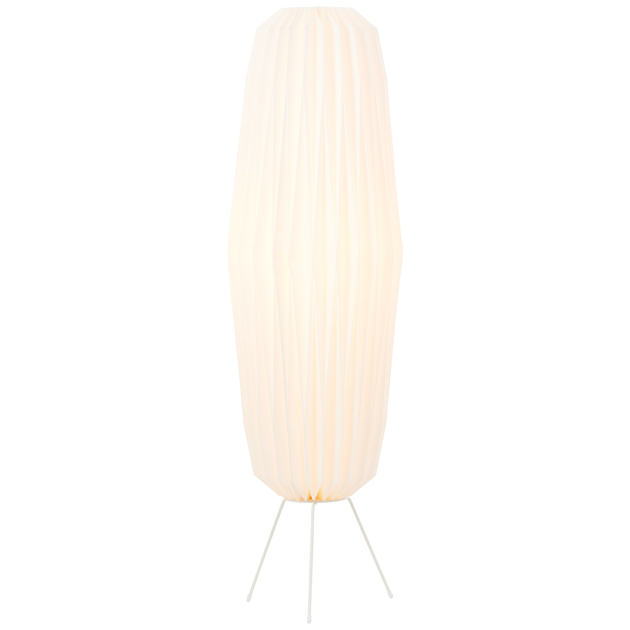 Brilliant Stehlampe »June«, 1 flammig-flammig, 110 cm Höhe, E27, max. 20 W, Papier/Metall, weiß