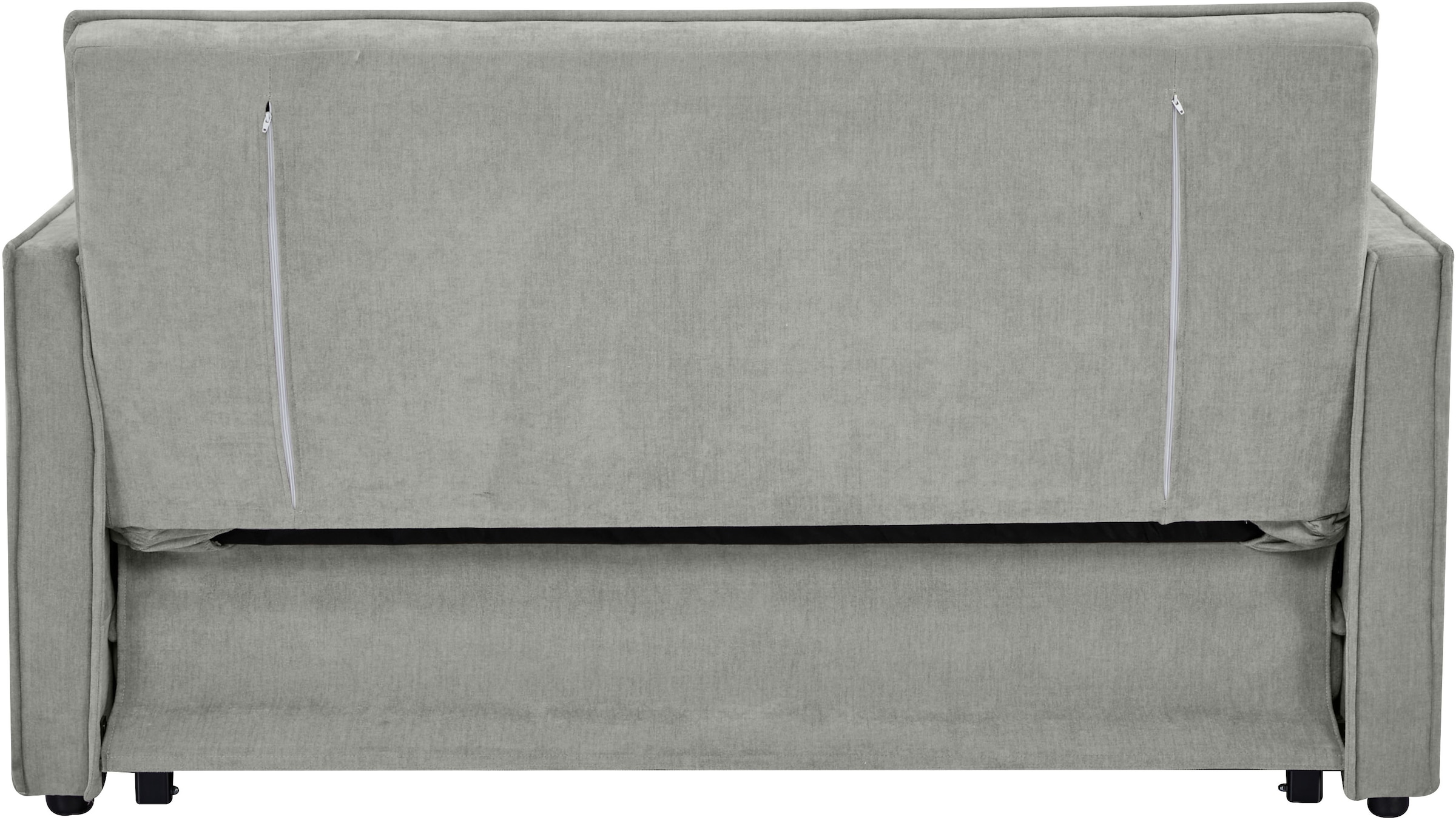 OTTO home Schlafsofa »STEFFO, 159 cm, 2-Sitzer, mit verstellbarer Rückenlehne« Klappmechanismus, Feinstruktur-Bezug, natürliche Farben