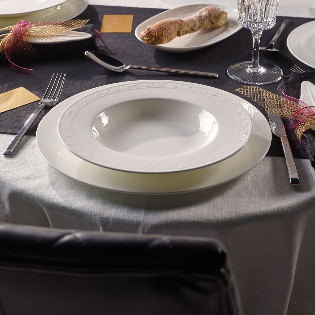 Villeroy & Boch Suppenteller »Suppenteller White Pearl ø 24,8 cm weiß«
