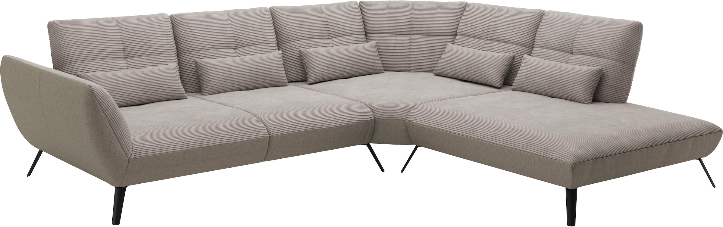 Places of Style Ecksofa »Mikado L-Form«, inkl. Sitztiefenverstellung und Armteilverstellung