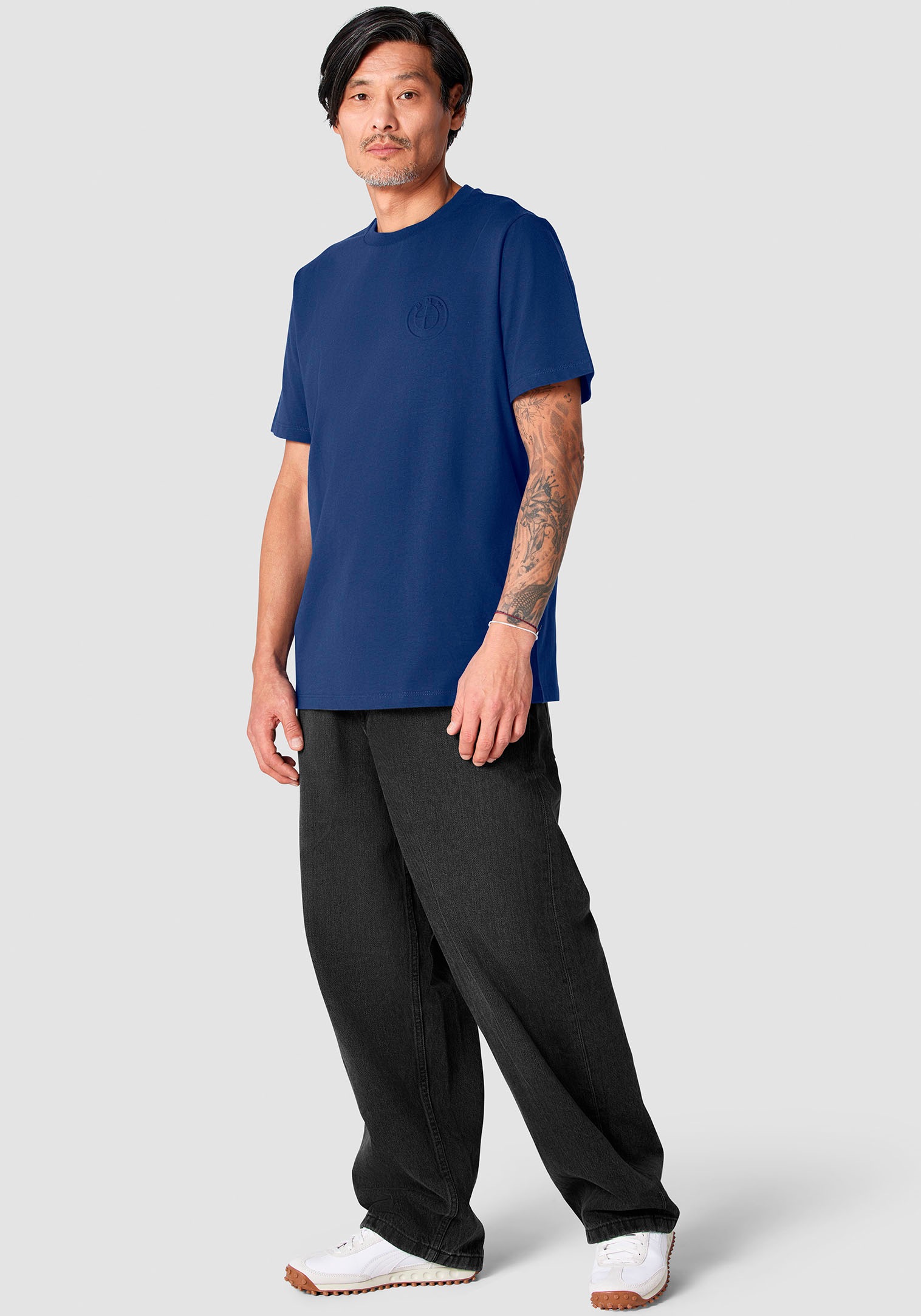 BMW Oversize-Shirt mit Logostickerei auf Brusthöhe