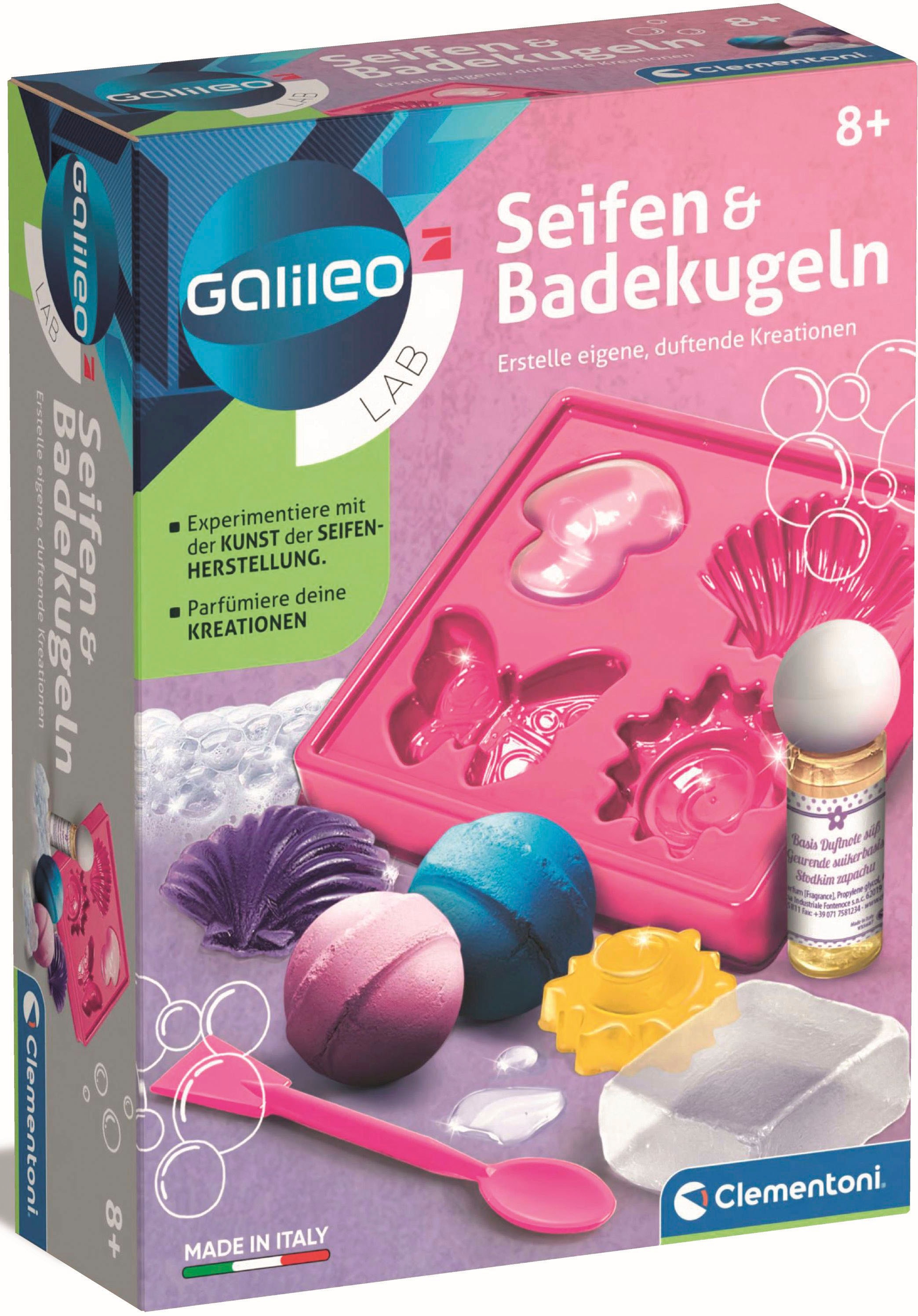 Clementoni® Experimentierkasten »Galileo, Seifen und Badekugeln«, Made in Europe