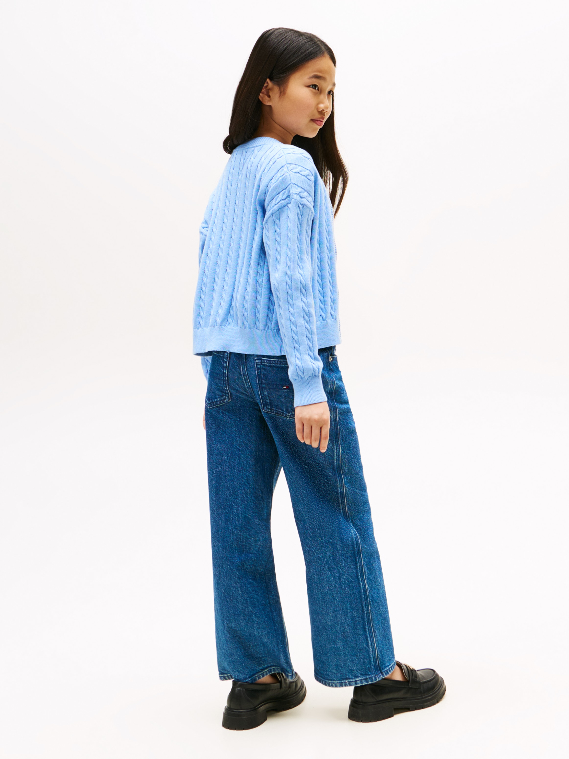 Tommy Hilfiger Strickjacke »CABLE CARDIGAN«, für Kinder bis 16 Jahre, mit Zopfmuster