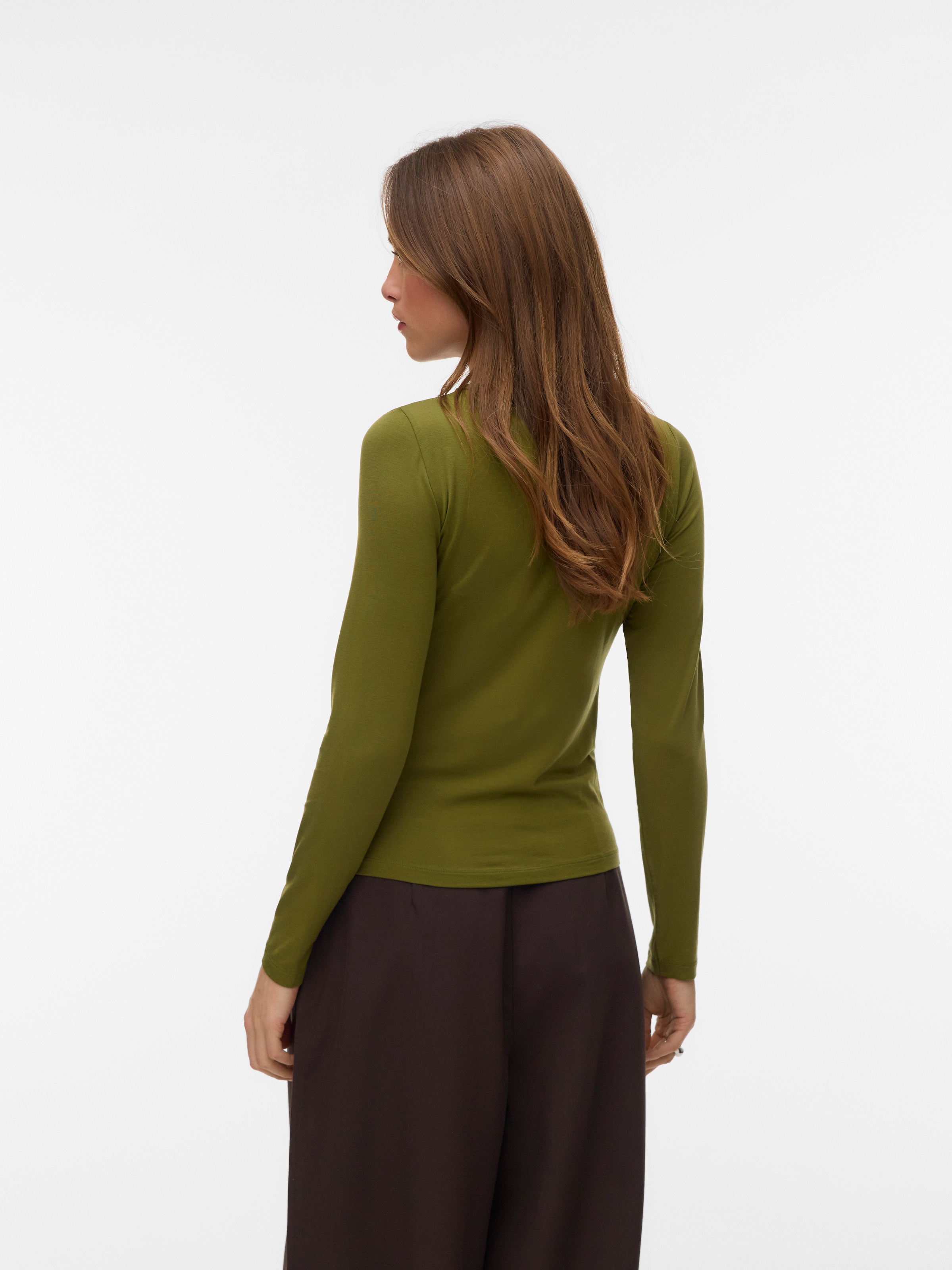 Vero Moda Langarmshirt »VMADA LS TOP JRS NOOS« Materialmix, regular fit
