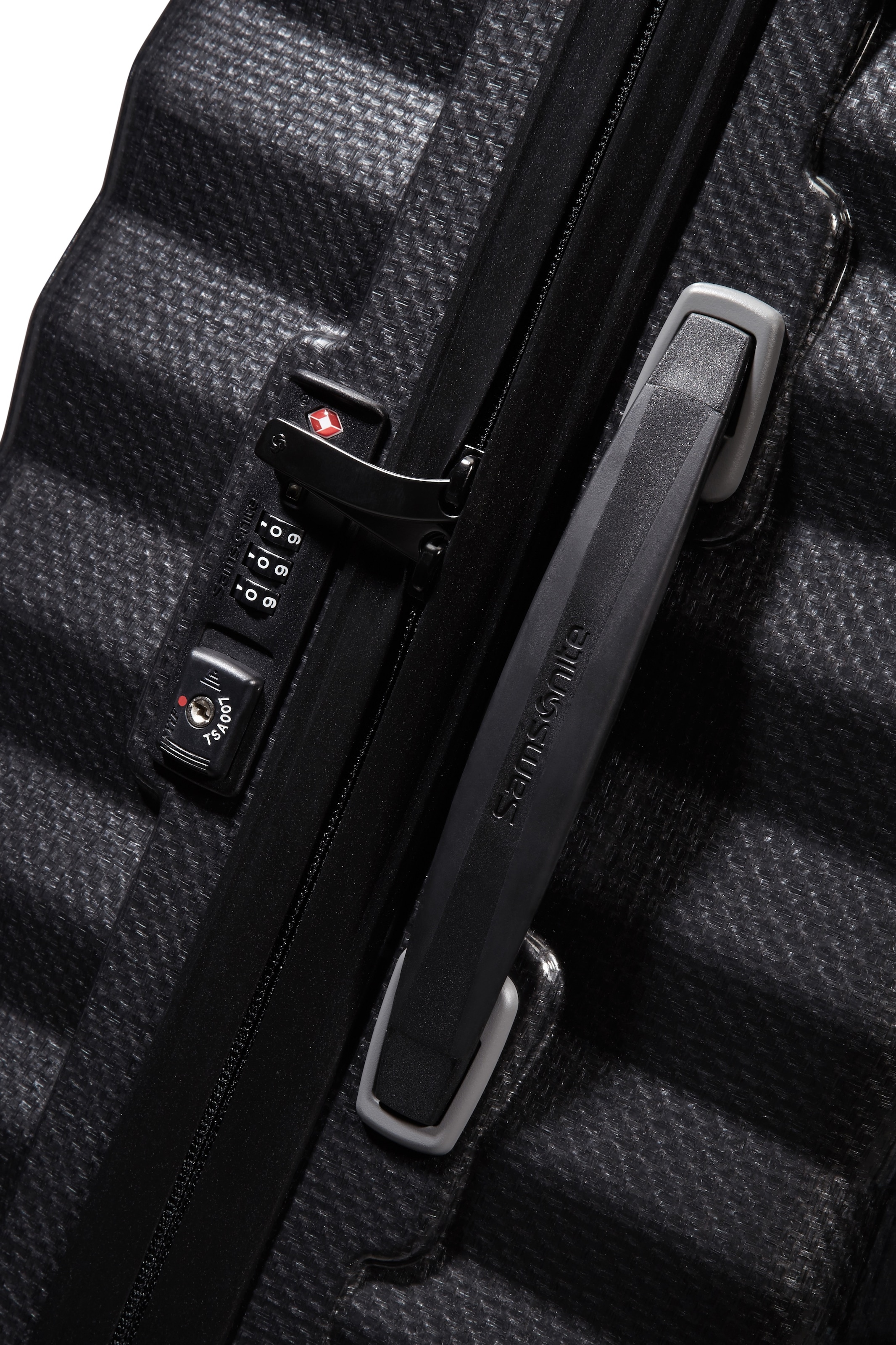 Samsonite Hartschalen-Trolley »LITE-SHOCK, verschiedene Größen«, 4 Rollen, Reisekoffer Trolley Aufgabegepäck TSA-Zahlenschloss Made in Europe