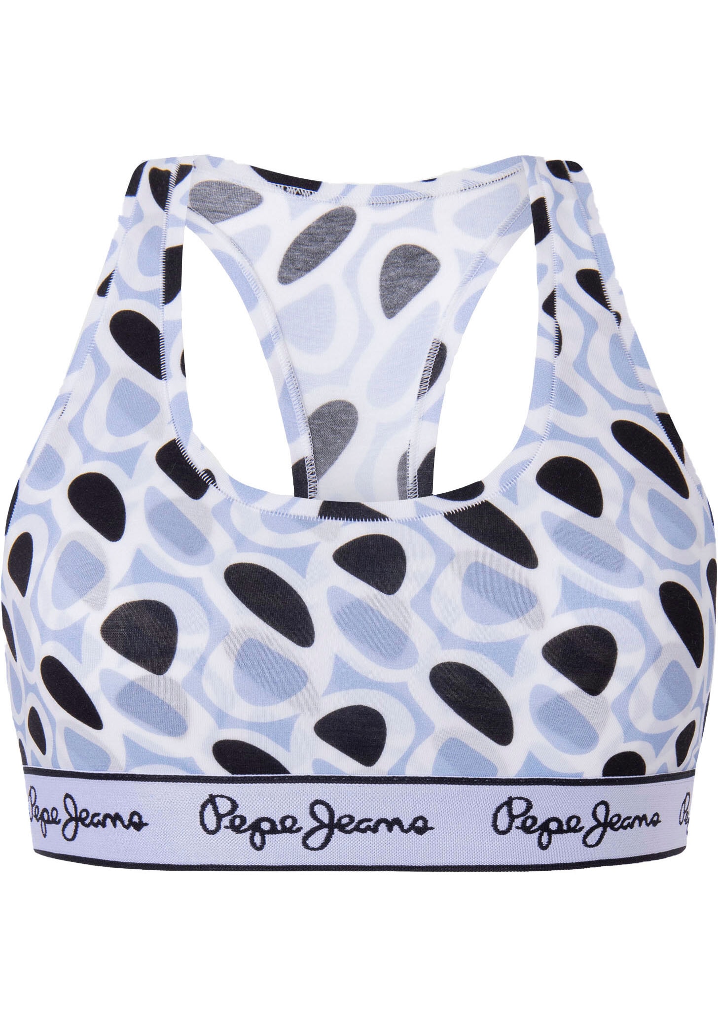 Pepe bei »Blue Nation Jeans Print« Sport-Bustier ♕
