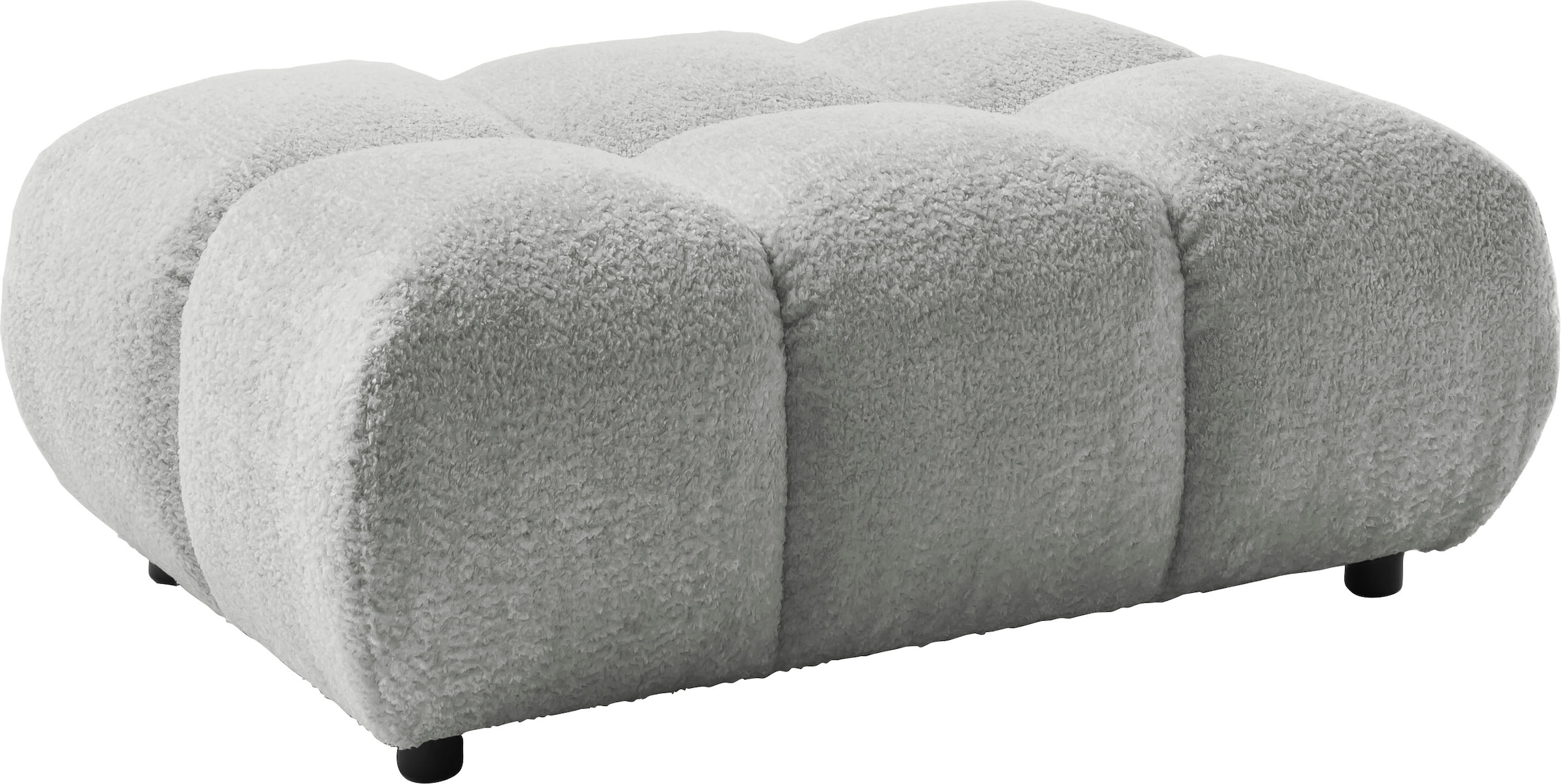 Home affaire Polsterhocker »Cozy Bubble, mit eleganter Steppung, weich gepolstert, 108x73 cm« 1 Stk. tlg. passend zum Sofa und dem drehbaren Sessel der Graceland-Serie