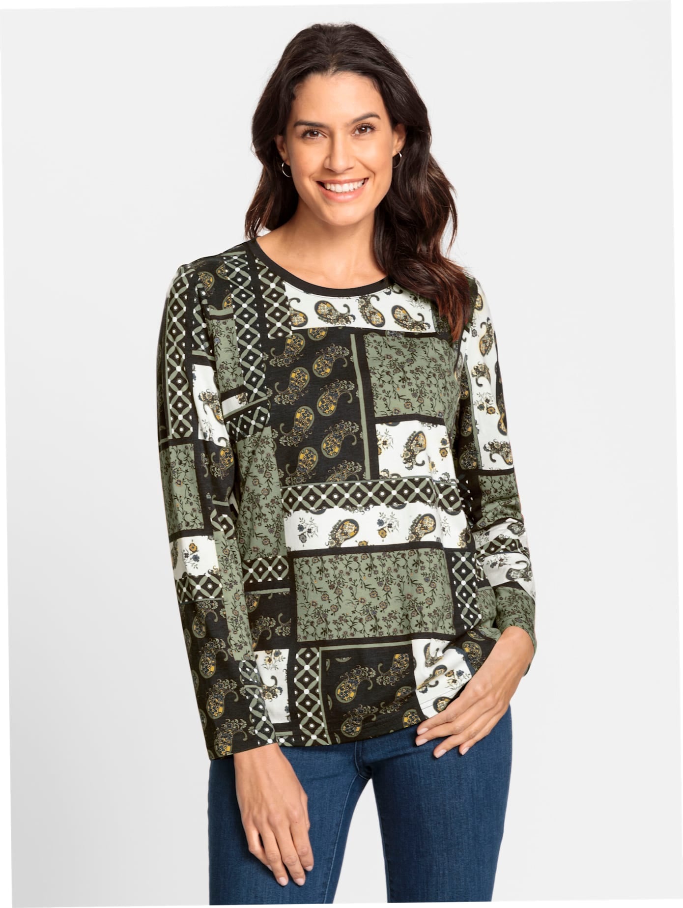 Inspirationen Langarmshirt »Shirt«, (1 tlg.)