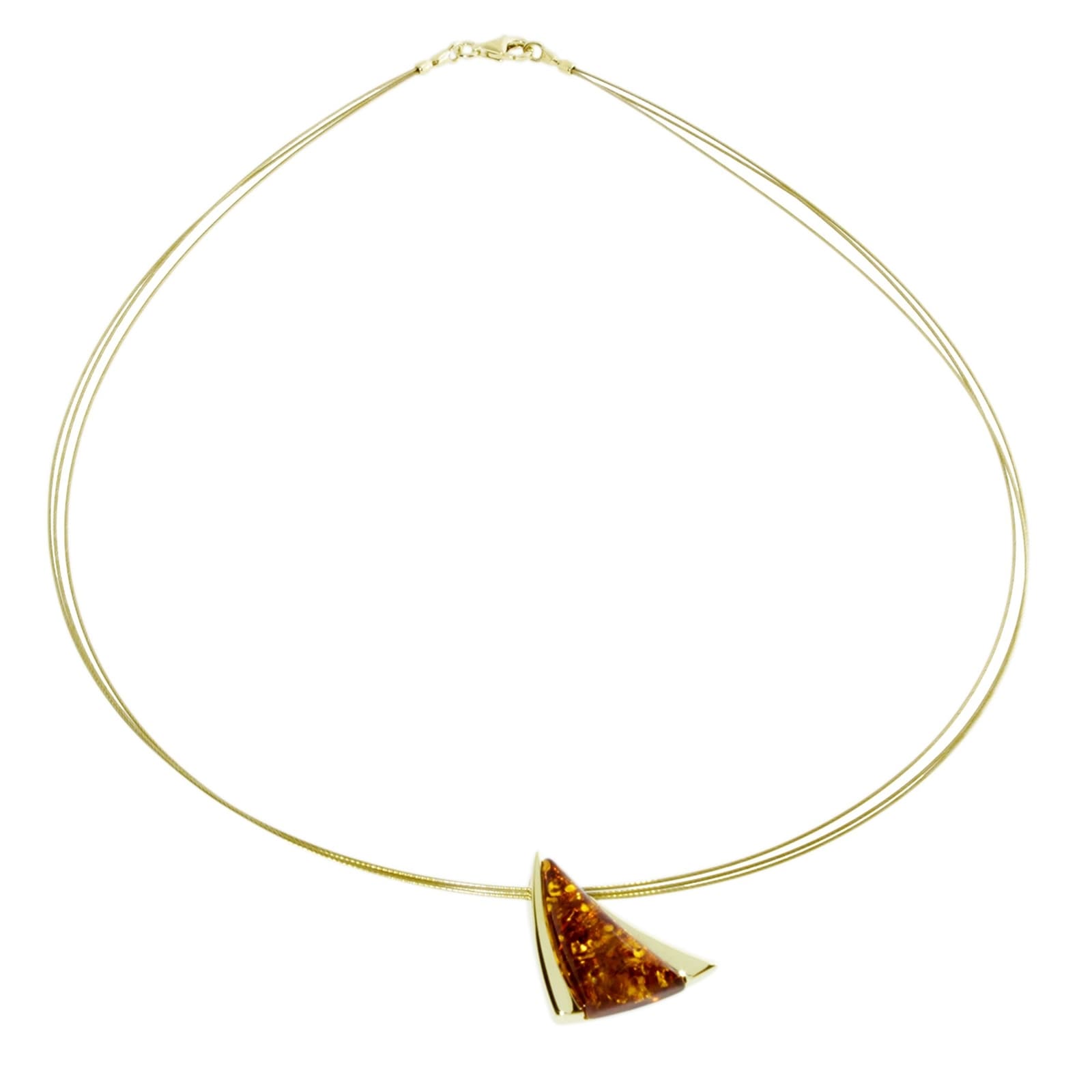 OSTSEE-SCHMUCK Kette mit Anhänger »- Gleiter-Imke 22 - Gold 333/000 - Bernstein«