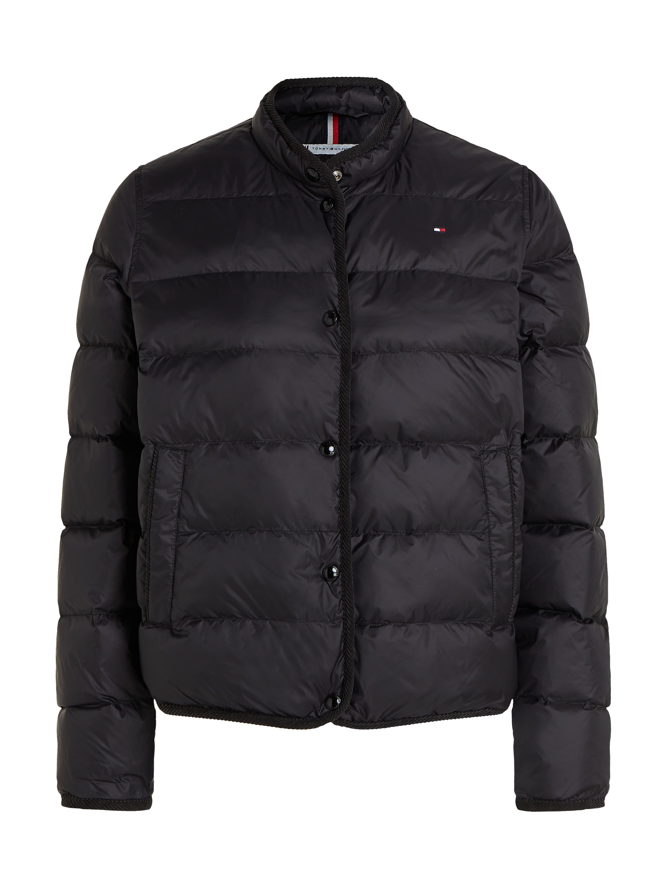 Tommy Hilfiger Steppjacke »LW DOWN COLLARLESS JACKET«, mit leichter Wattierung