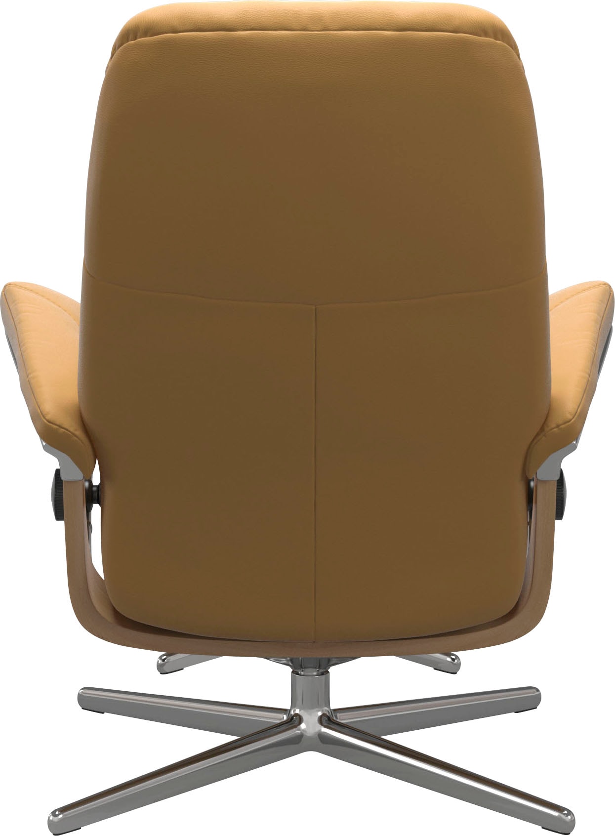 Stressless® Relaxsessel »Consul«, (Set, Relaxsessel mit Hocker), mit Hocker, mit Cross Base, Größe S, M & L, Holzakzent Eiche