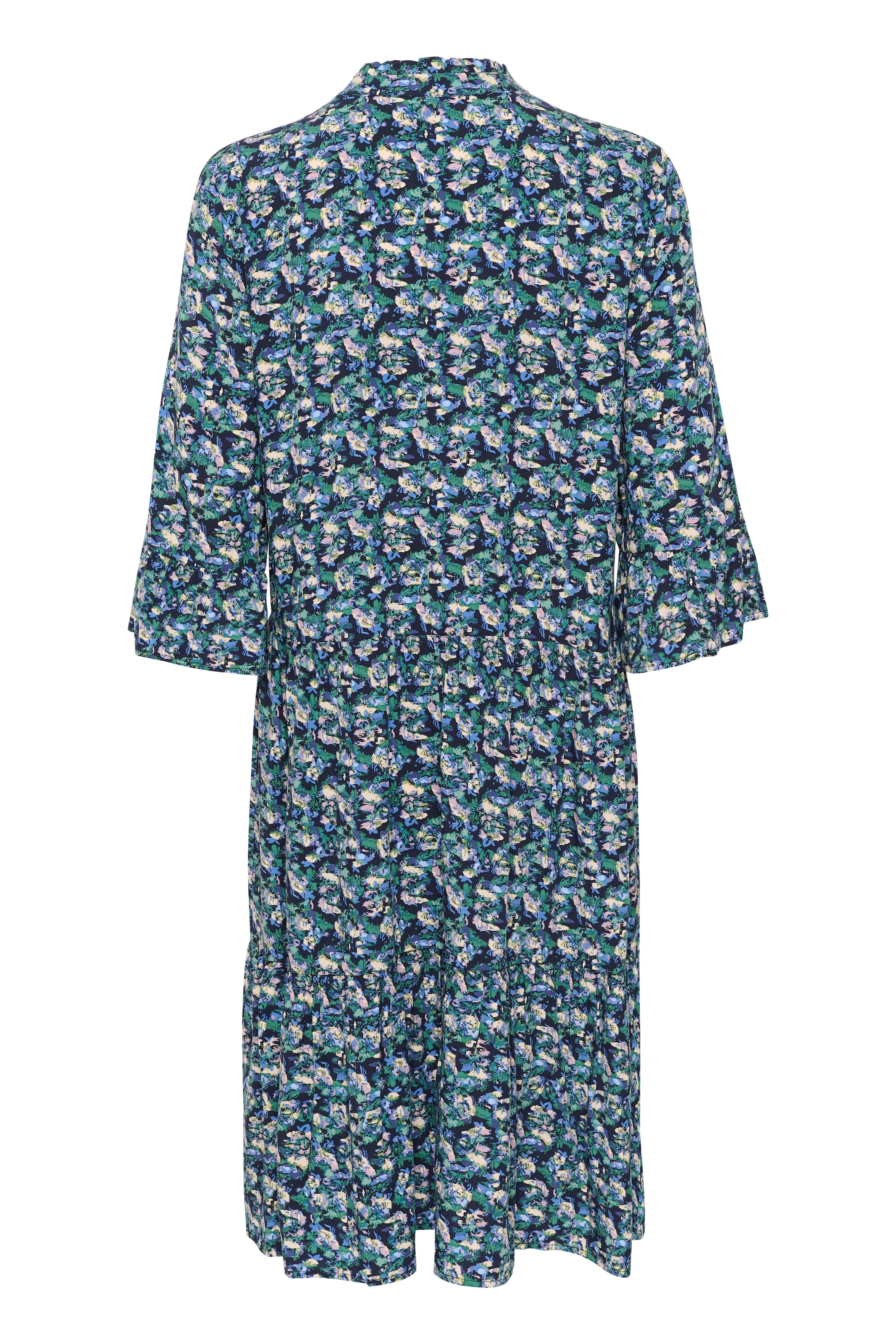 Saint Tropez Blusenkleid »EdaSZ Dress«, mit Volant und 3/4 Ärmel