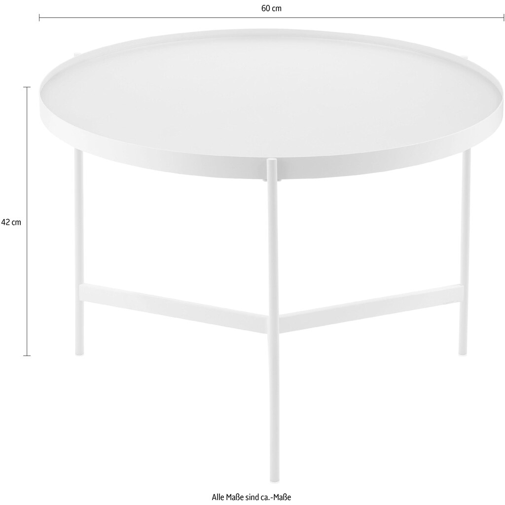 COUCH♥ Couchtisch »Three Sisters«, aus Metall mit Tischplatte aus Glas, COUCH Lieblingsstücke