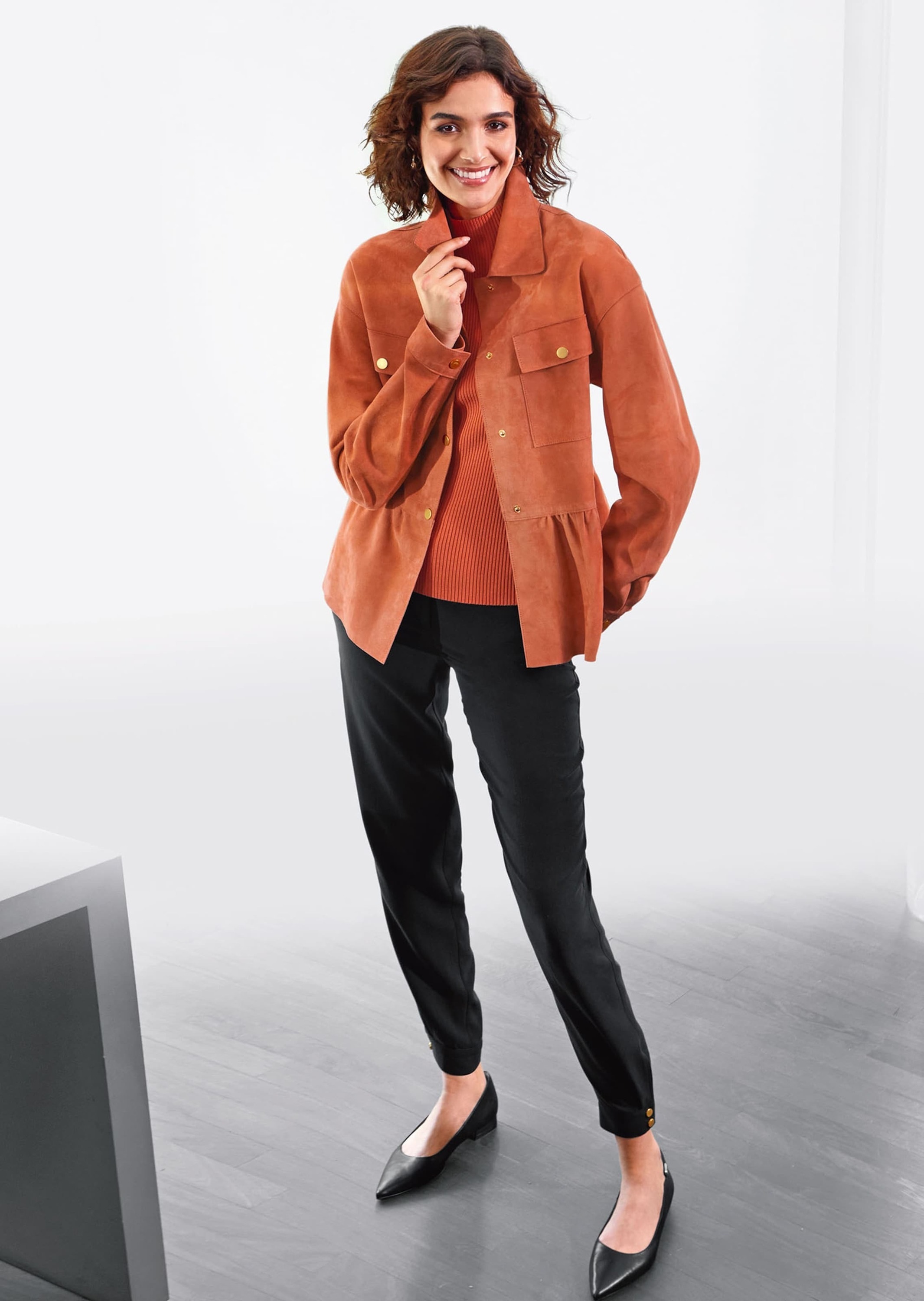 MADELEINE Regular-fit-Jeans »Druckhose Jeans mit Leomuster«