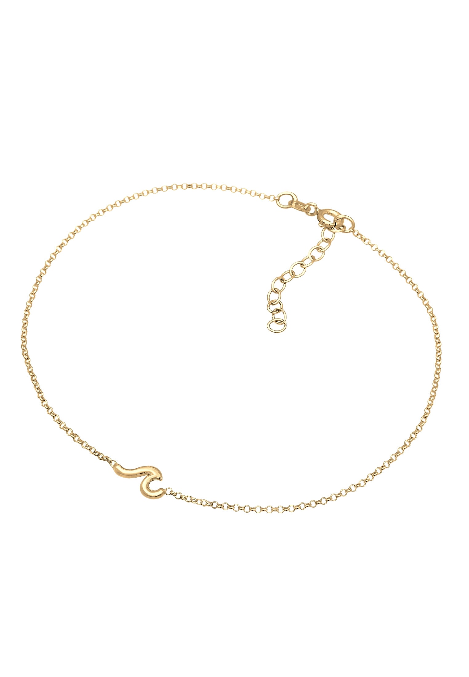 Elli Fußkette »Fußschmuck Wellen Wave Strand Maritim 925 Silber«