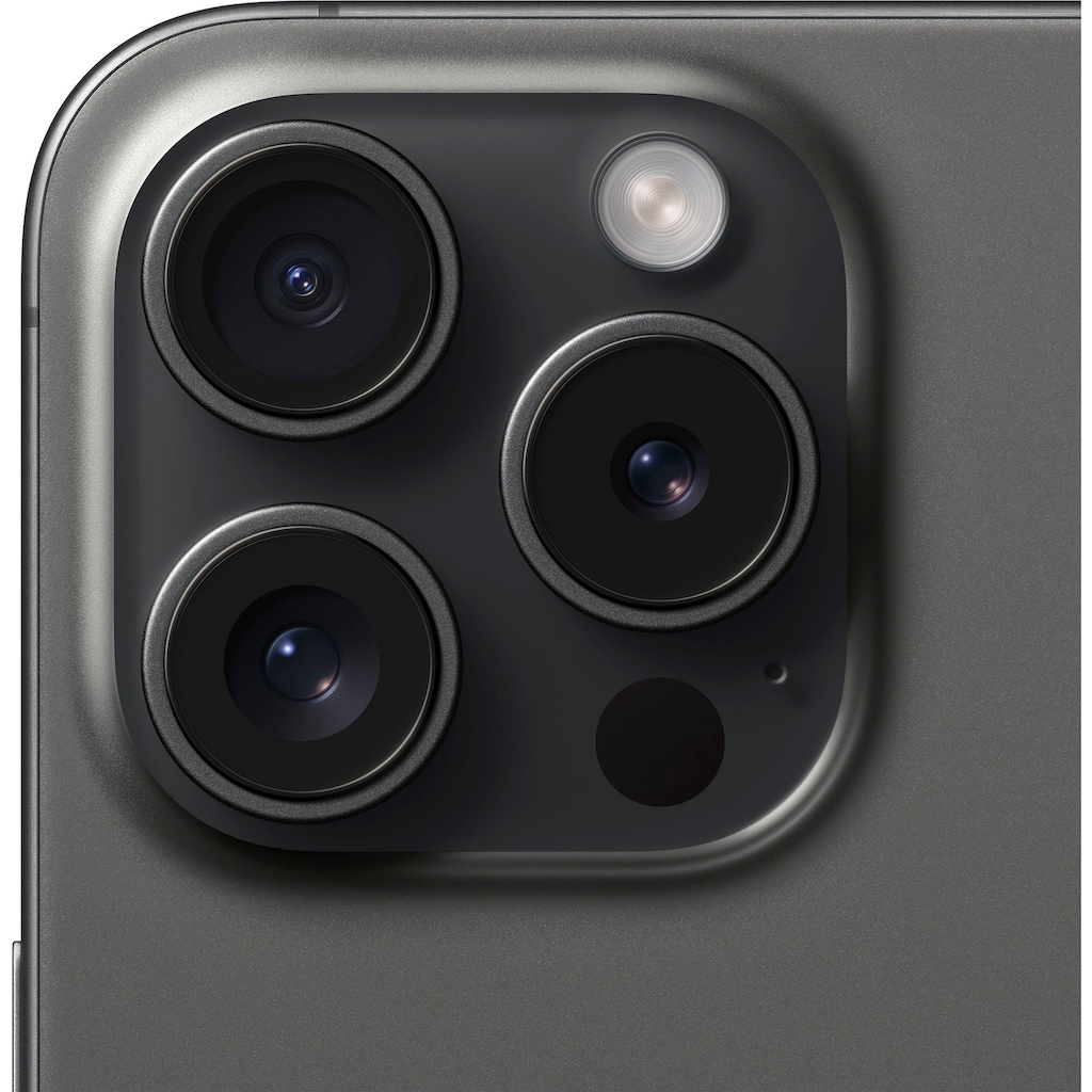 Apple Smartphone »iPhone 15 Pro 256GB«, black titanium, 15,5 cm/6,1 Zoll, 256 GB Speicherplatz, 48 MP Kamera