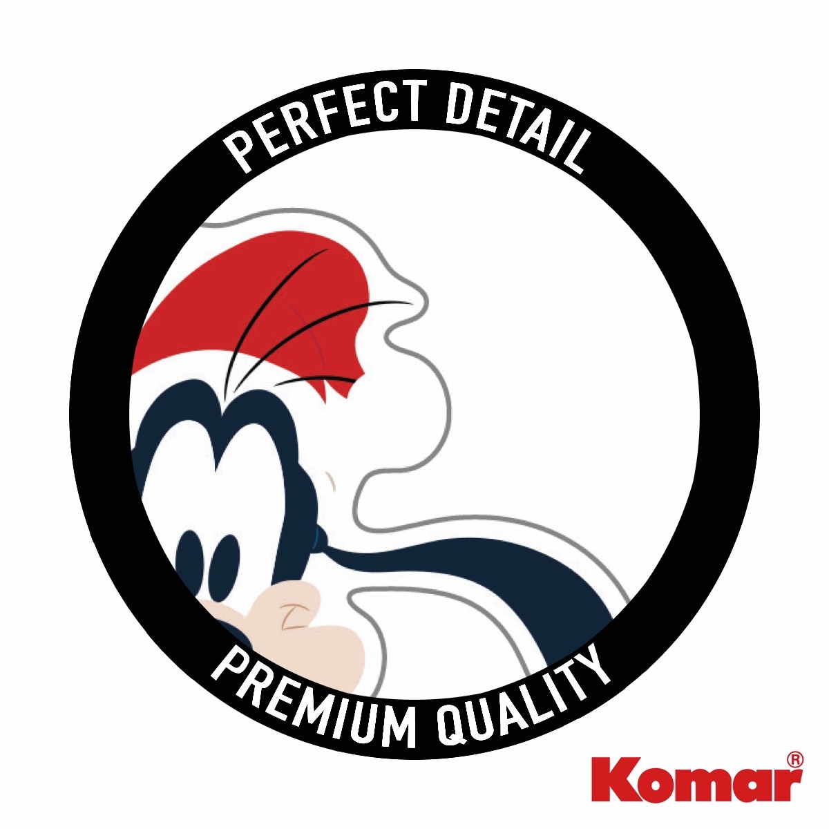 Komar Fototapete »Fenstersticker - Disney Mickey Mouse Joyful - Größe 30 x 30 cm« Motiv | bedruckt glatt