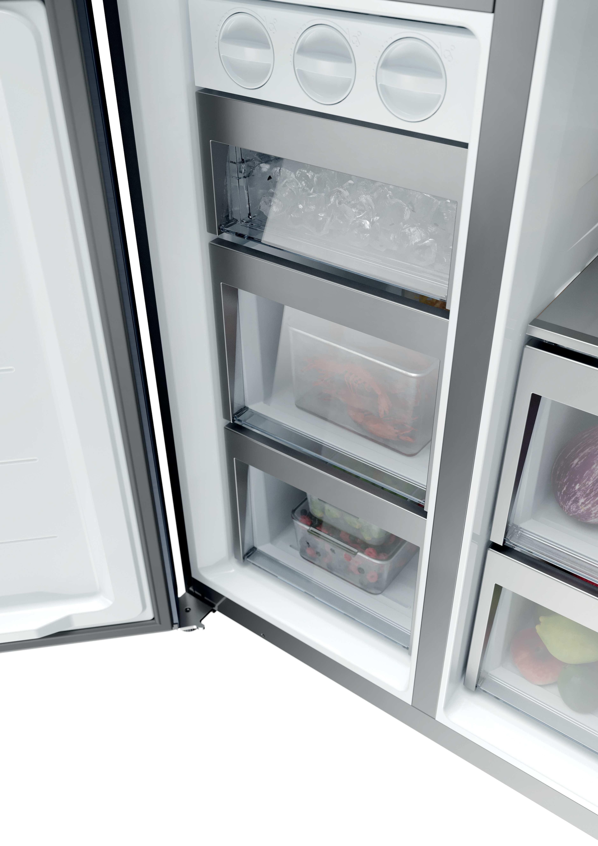 Haier Kühl-/Gefrierkombination »HSPR79F18EWMB« 177,5 cm hoch 90,5 cm breit Humidity Zone: Obst, Gemüse und Salat 2x länger frisch halten