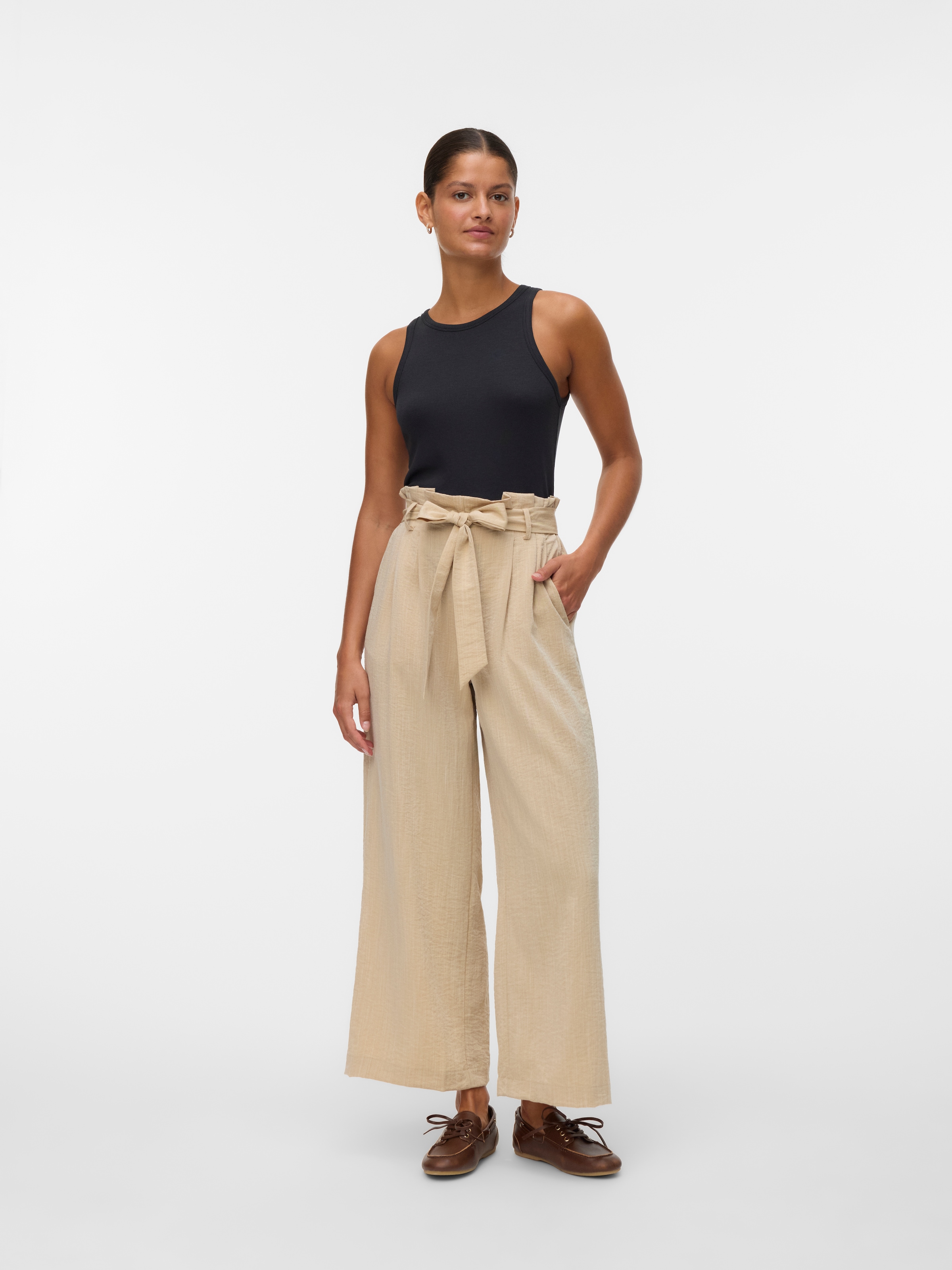 Vero Moda Paperbag-Hose »VMSYDNEY HW PAPERBAG ANKLE PANT NOOS«  Materialmix
