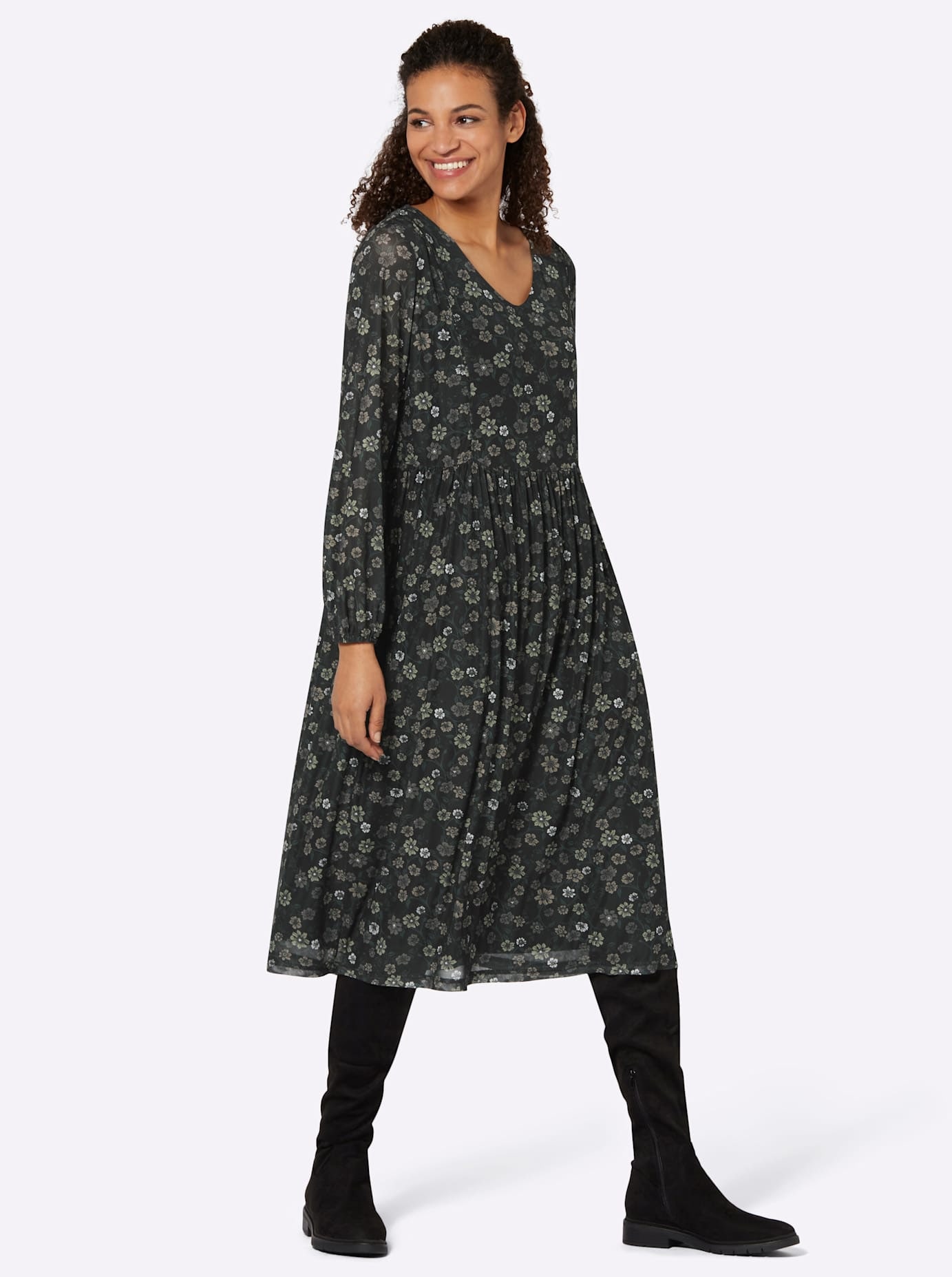 Inspirationen A-Linien-Kleid »Mesh-Kleid«