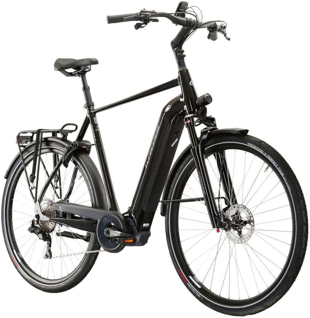 Kross E-Bike »E-Trekkingrad Trans Hybrid Prestige 504 28 Zoll schwarz«, 11 Gang, Shimano, DEORE XT DI2 M8050, Mittelmotor 250 W, Pedelec, Elektrofahrrad für Herren