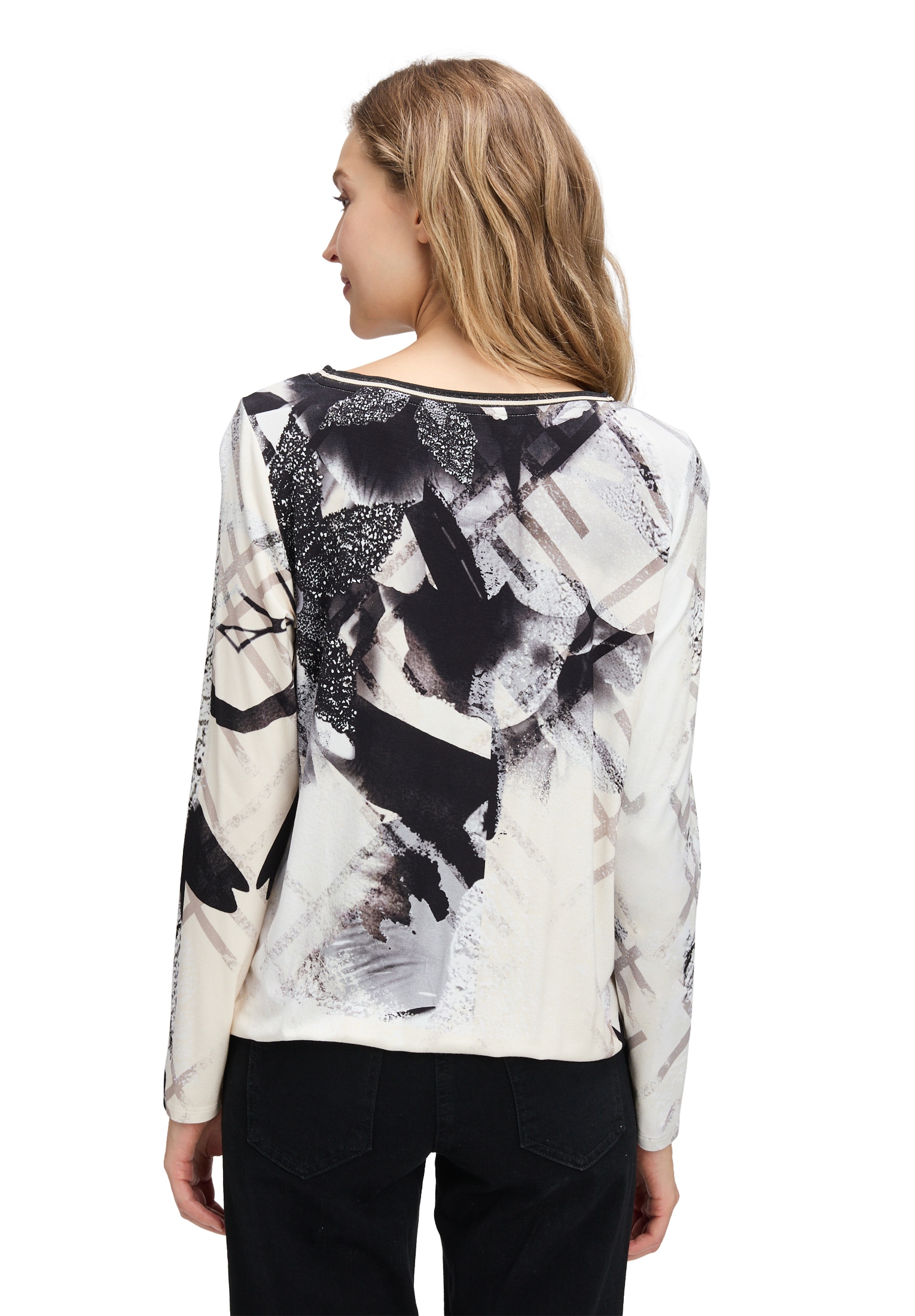 Betty Barclay Langarmshirt »Printshirt mit Gummizug«