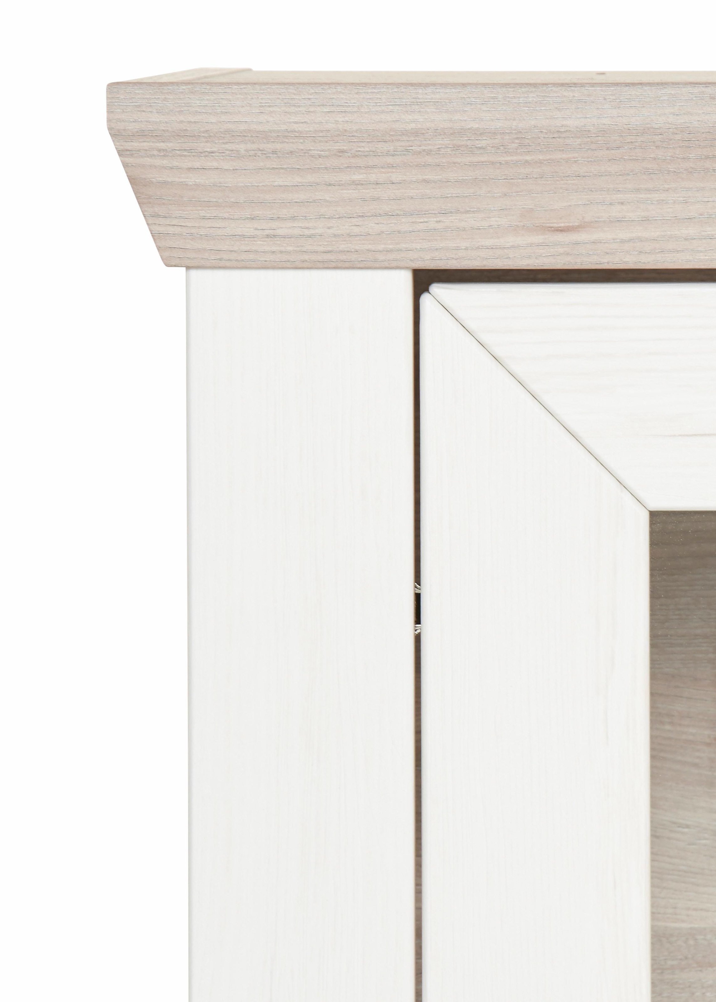 set one by Musterring Highboard »York« Typ 56, mit Glastüren, Beleuchtung optional, B 184 cm