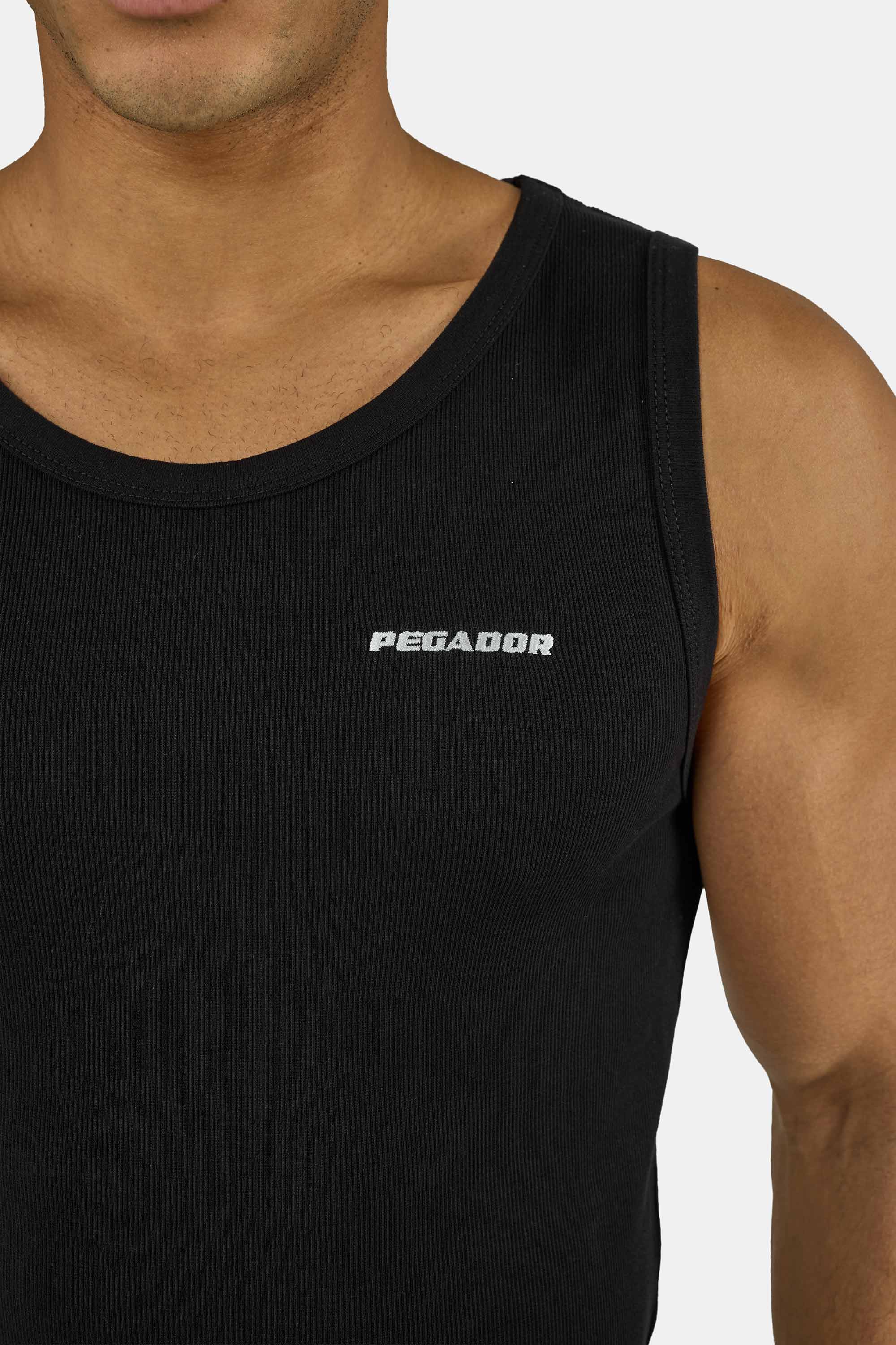 PEGADOR Muscleshirt »Logo Rib Undershirt« Baumwollmischung, regular fit