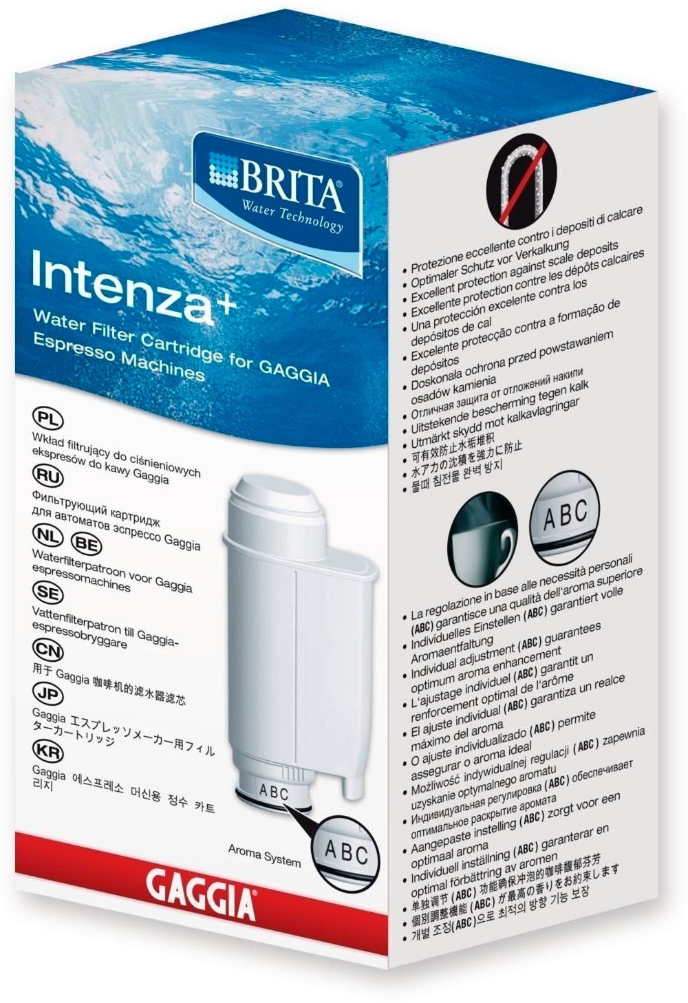 Gaggia Wasserfilter »BRITA Intenza+ Wasserfilterkartusche«, (Packung, 1 tlg.) kaufen