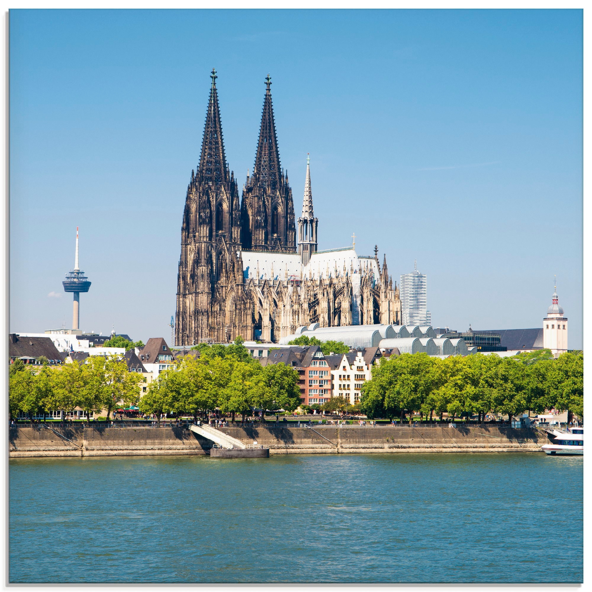 Artland Glasbild »Kölner Dom«, Gebäude, (1 St.), in verschiedenen Größen