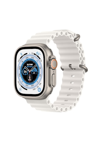 Apple Smartwatch »Ultra, GPS + Cellular, Titan, 49 mm mit Oceanarmband«, (Watch OS) kaufen