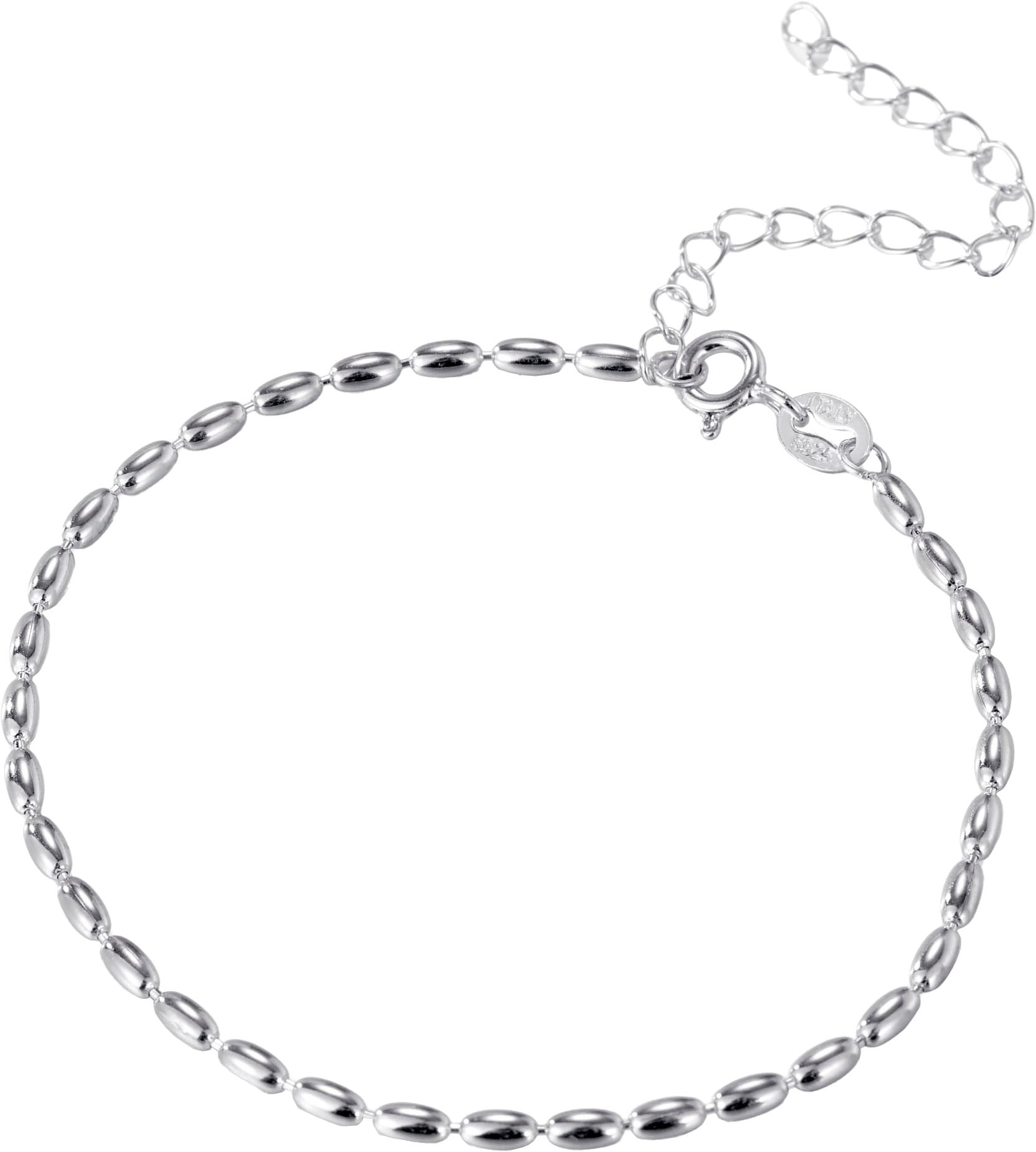 Firetti Silberkette »Schmuck Geschenk Silber 925 Armband Kette Fußkette Olivenkette oval«, in verschiedenen Längen erhältlich