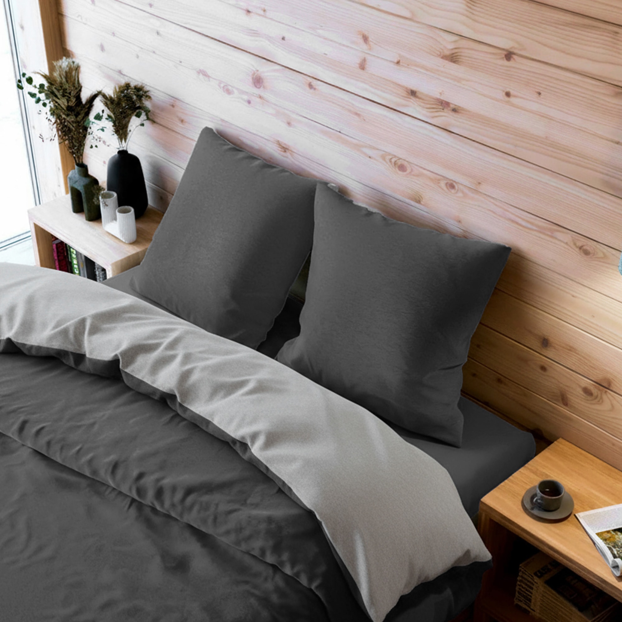 Wolkenfeld Kissenbezug »Flanell Baumwolle Kopfkissenbezug - Premium Kissenbezug« Größe 80x80, 40x80 und 70x90 cm; versteckter Reißverschluss