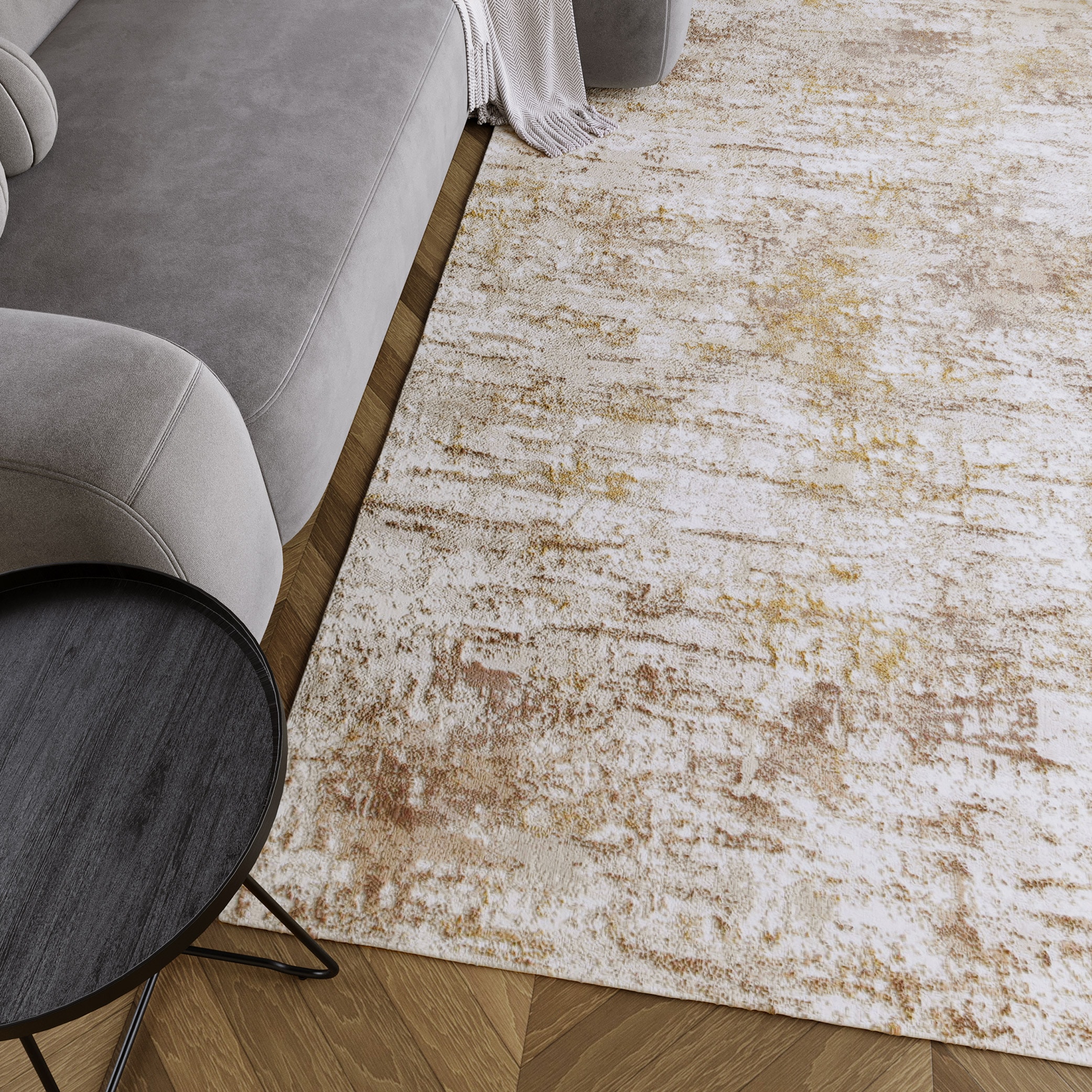 Esprit Teppich »Feel Vintage« rechteckig 12 mm Höhe Kurzflorteppich, gewebt, Vintage, retro, edel, orientalisch