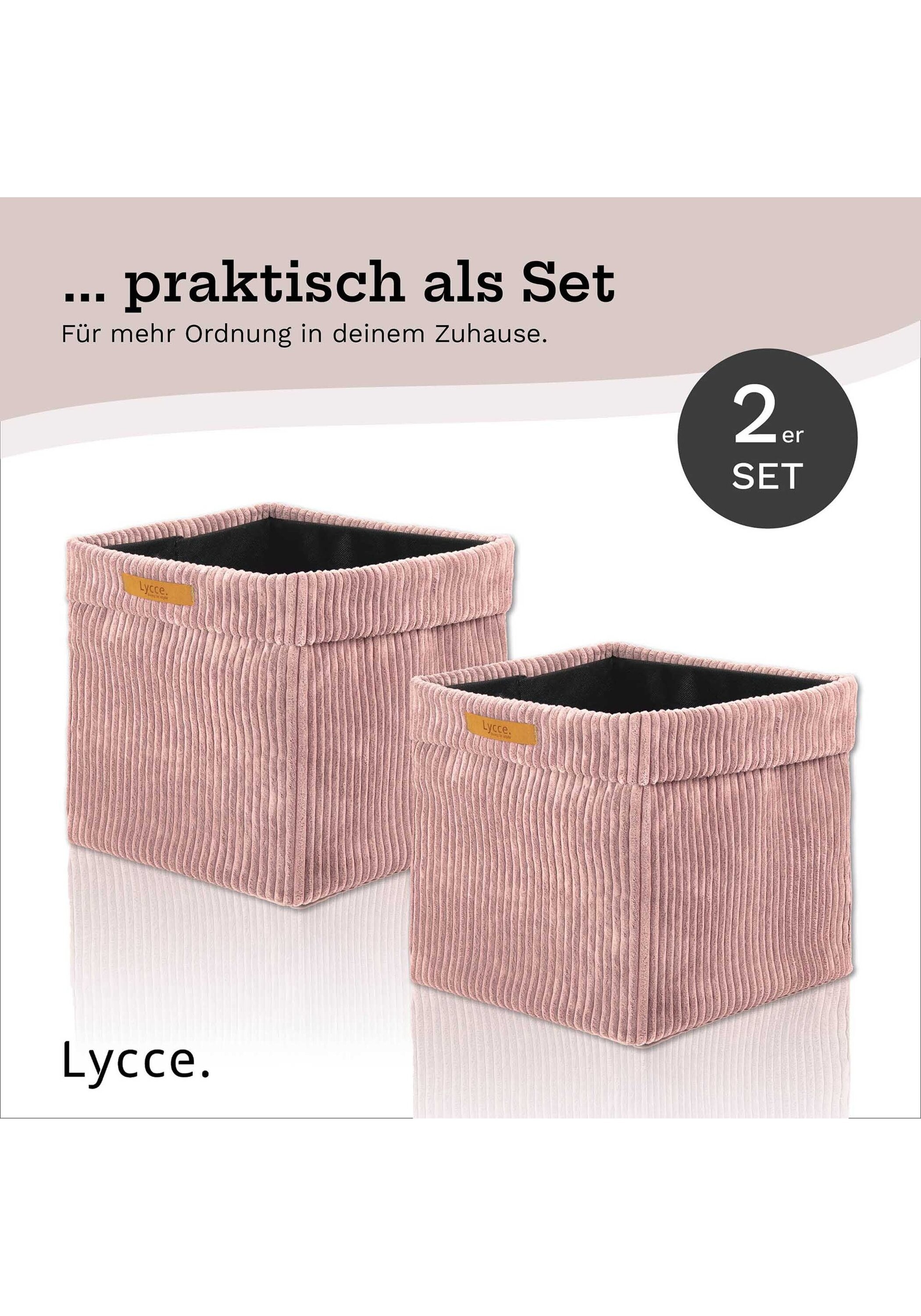 Lycce Aufbewahrungsbox »Aufbewahrungskorb Faltbare Aufbewahrungsbox Cord 2P 2er Pack«