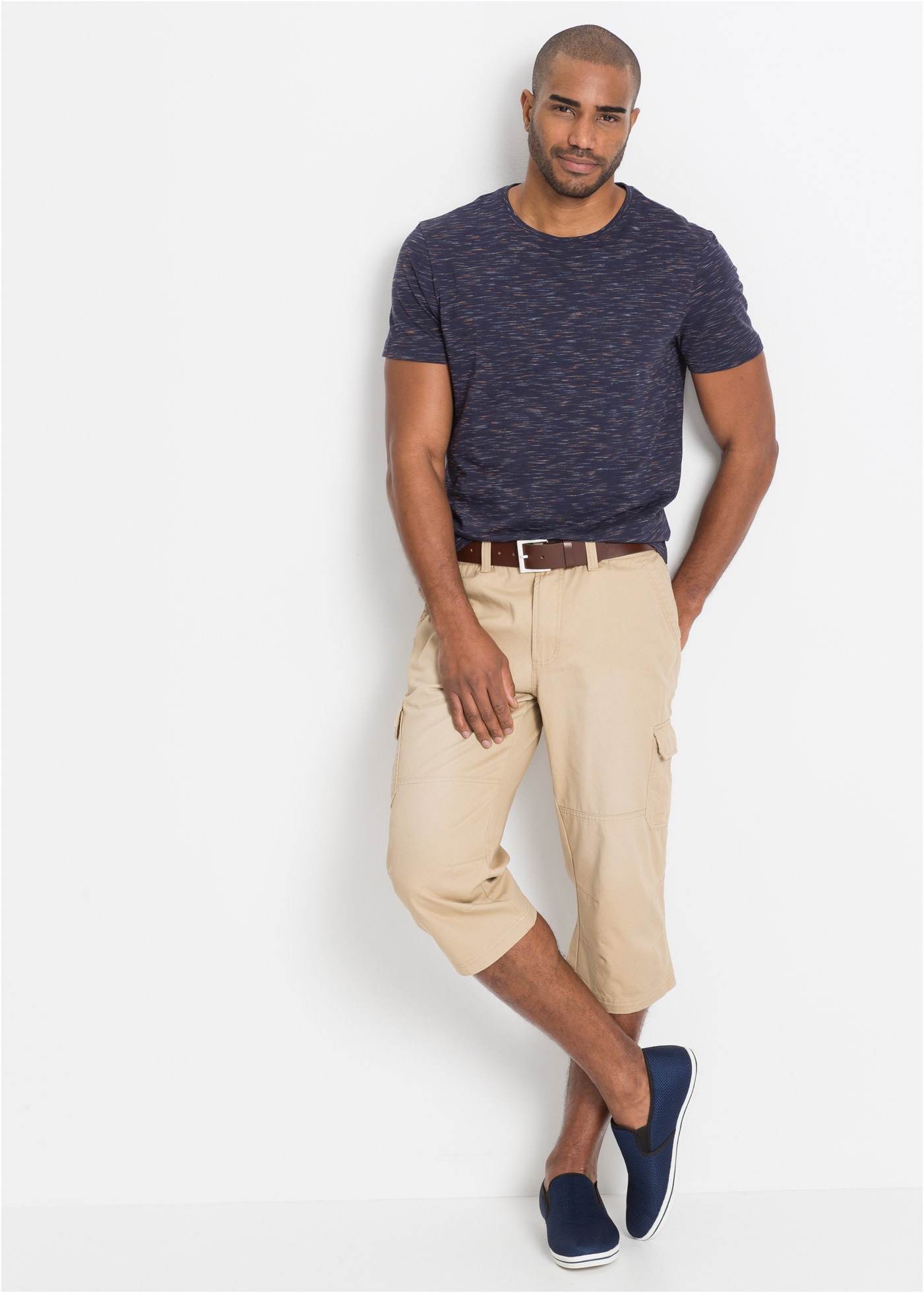 bonprix T-Shirt 1 lockere Passform, kurze Ärmel, mit Rundhalsausschnitt