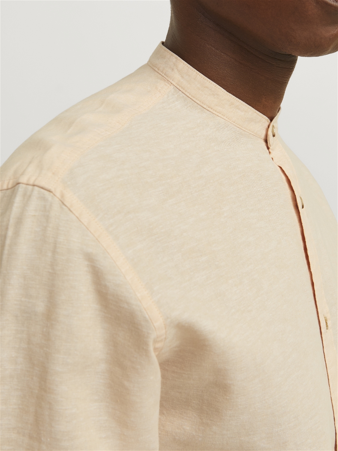 Jack & Jones Langarmhemd »JJESUMMER BAND LINEN BLEND SHIRT LS SN«